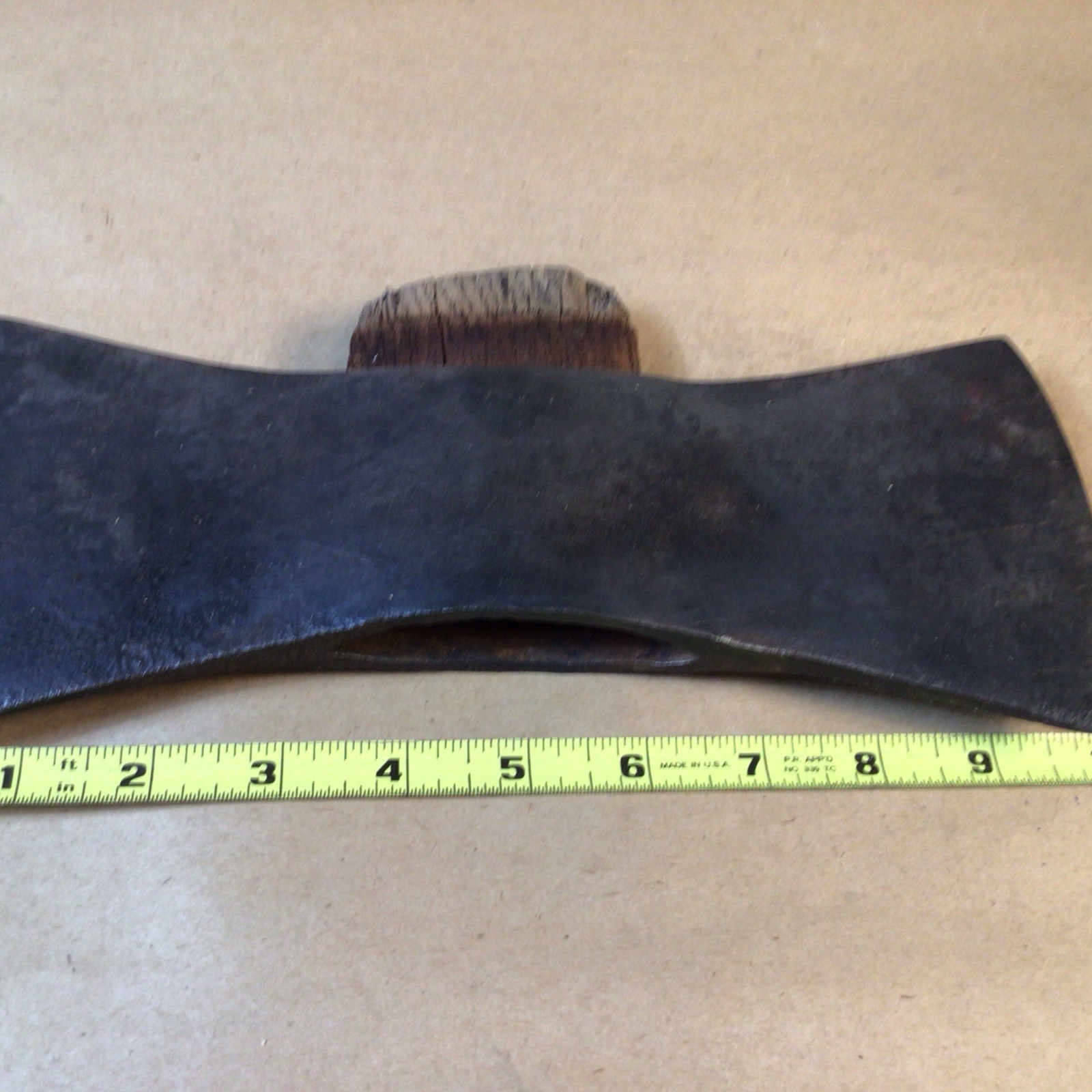 VINTAGE GENUINE OLD DOUBLE BIT AXE HEAD UNMARKED 3lb 14.5 Oz. UNKNOWN MAKER.