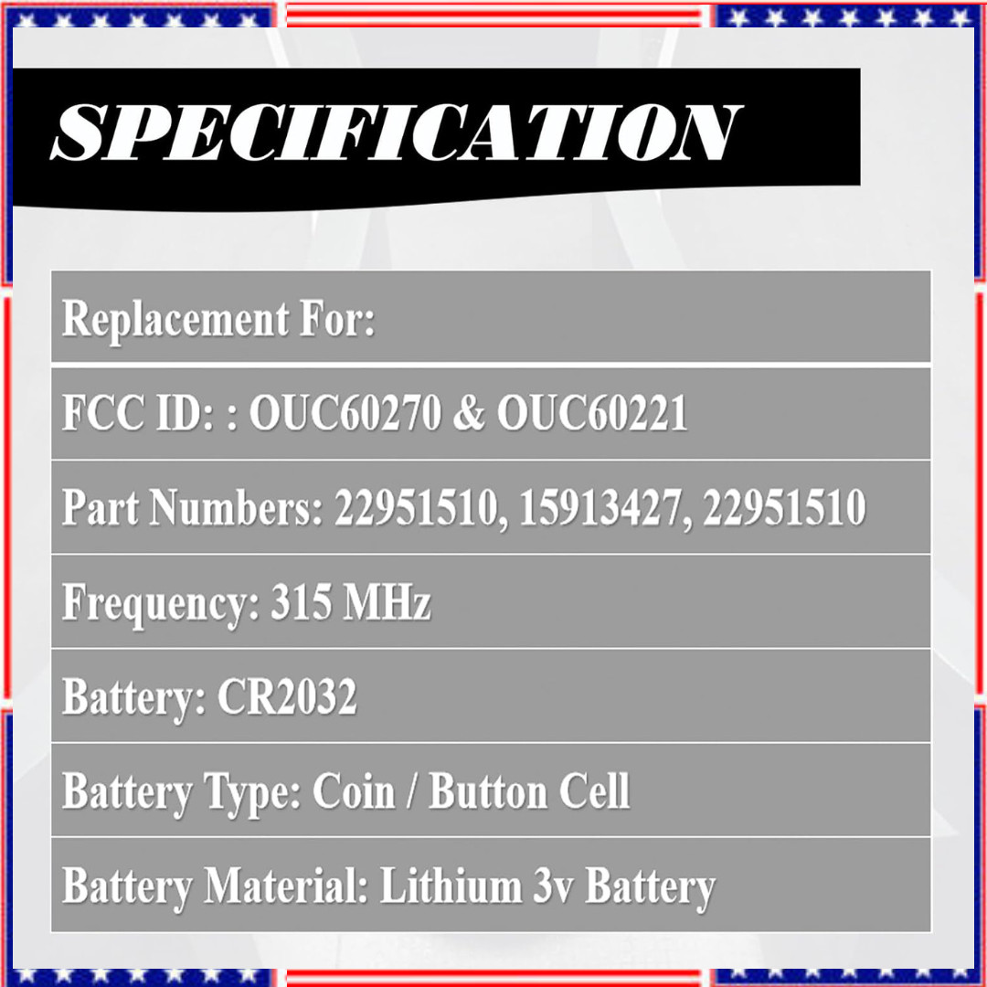 Key Fob Replacement for 2007-2014 Chevy Suburban Tahoe GMC Yukon/ 12-17 Traverse