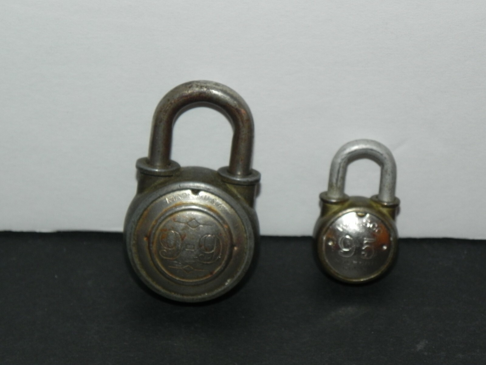 Walsco Locks #95 & #9-9 ~ Small Vintage – Free Shipping!