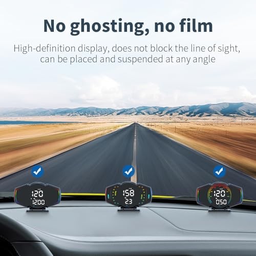 G18 Head Up Display, HUD Display for Cars Windshield, GPS Digital Speedometer