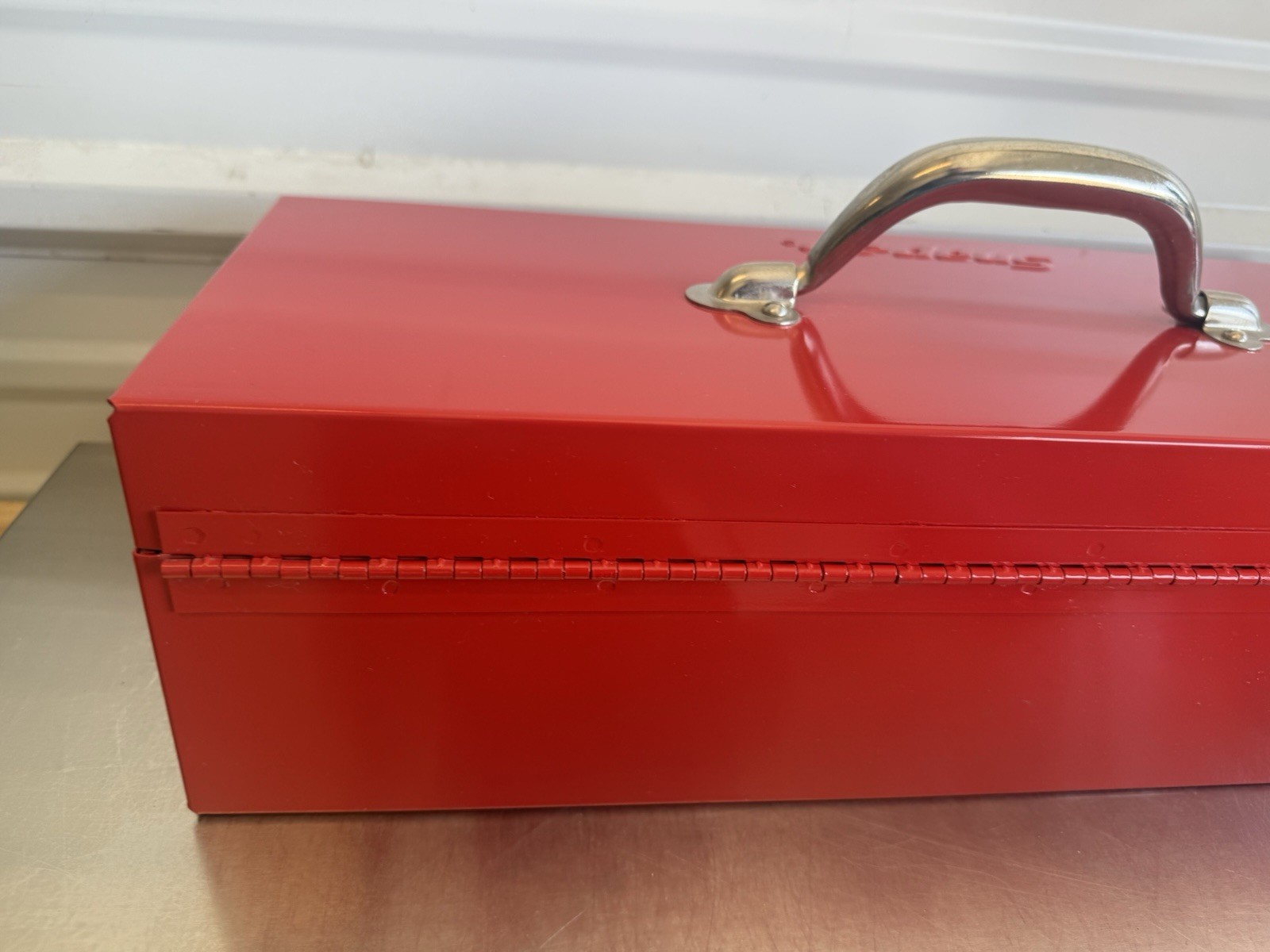 Vintage Snap On Red Handheld Tool Box Removable Divider Tray KRA 250B