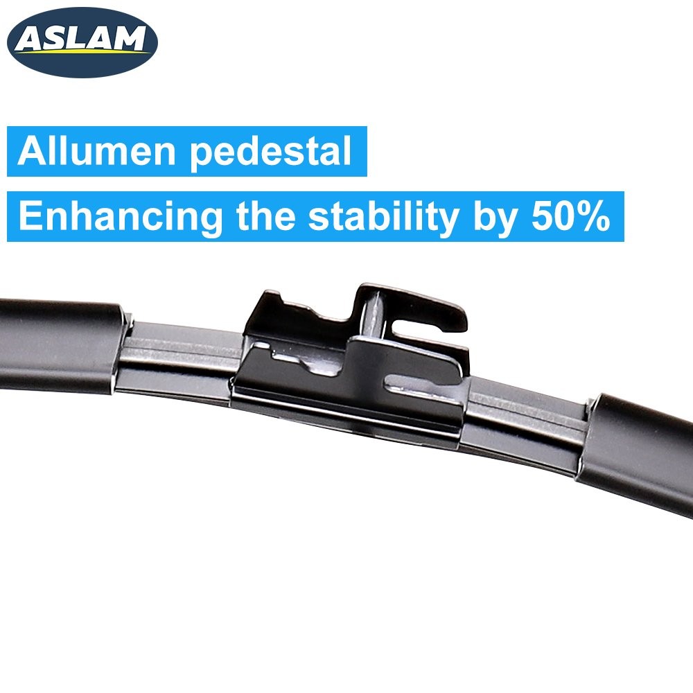 ASLAM 26″ 26″ Wiper Blades Pair Front Windshield Natural