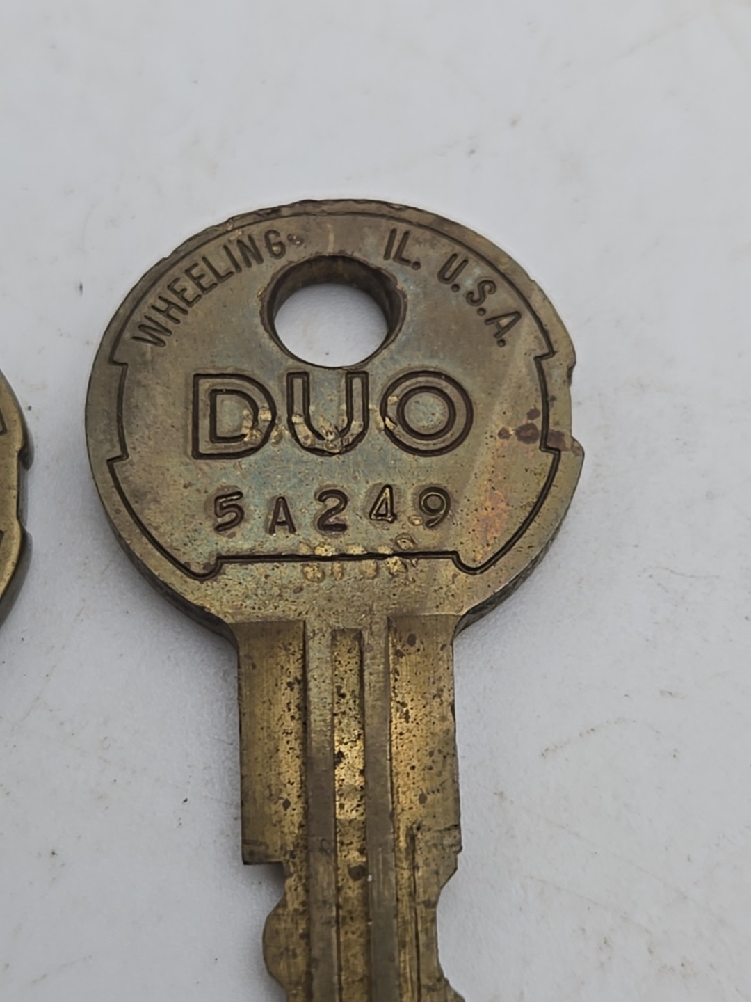 1pc ILLINOIS LOCK HIGH-SECURITY DUO CAM LOCK REPLACEMENT KEY CODED 5A249 (5E4)
