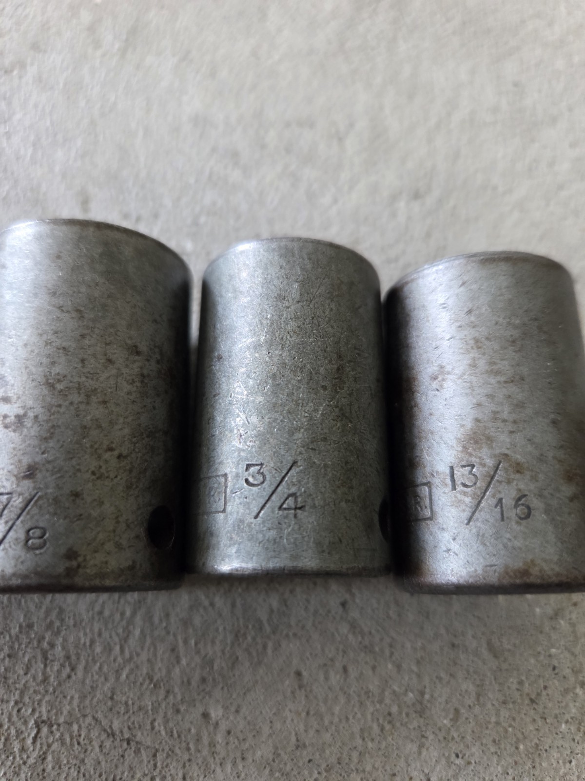 Vintage S.R. Socket Lot 1/2″ Drive 12 Point 1″ 3/4″ 7/8″ 13/16″ USA MADE