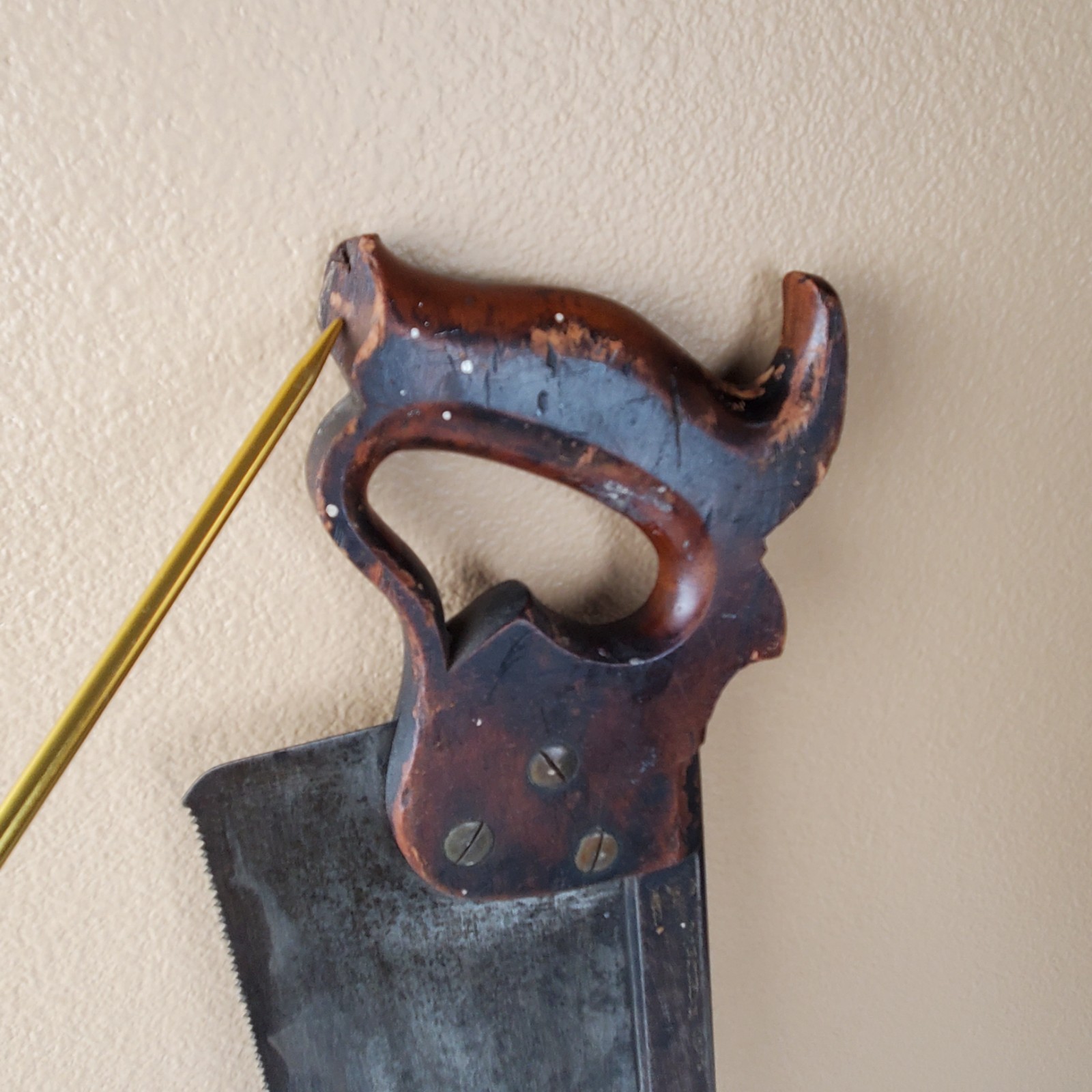 ANTIQUE RICHARDSON Bros. Newark NJ 16″ Back Saw, 1875-1890