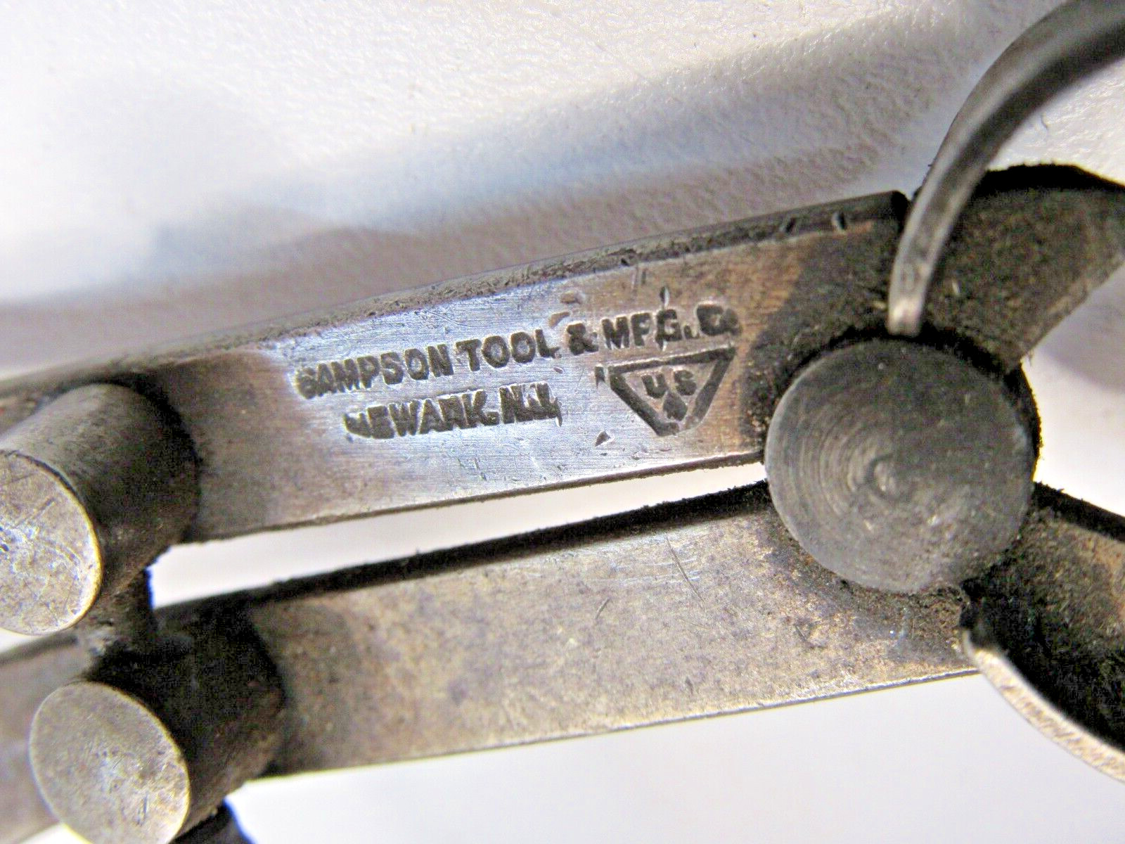 Vintage Sampson Tool 4″ Outside Spring Caliper -A8