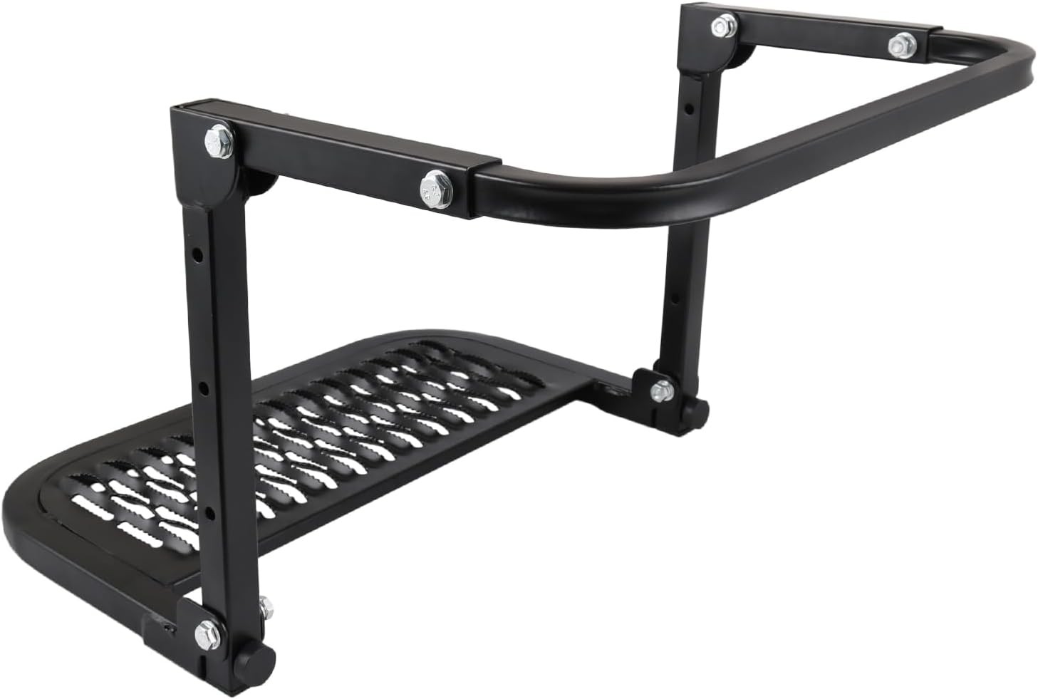 Folding Heavy Duty Tire Step for Truck, SUV and RV Adjustable Type2, Black