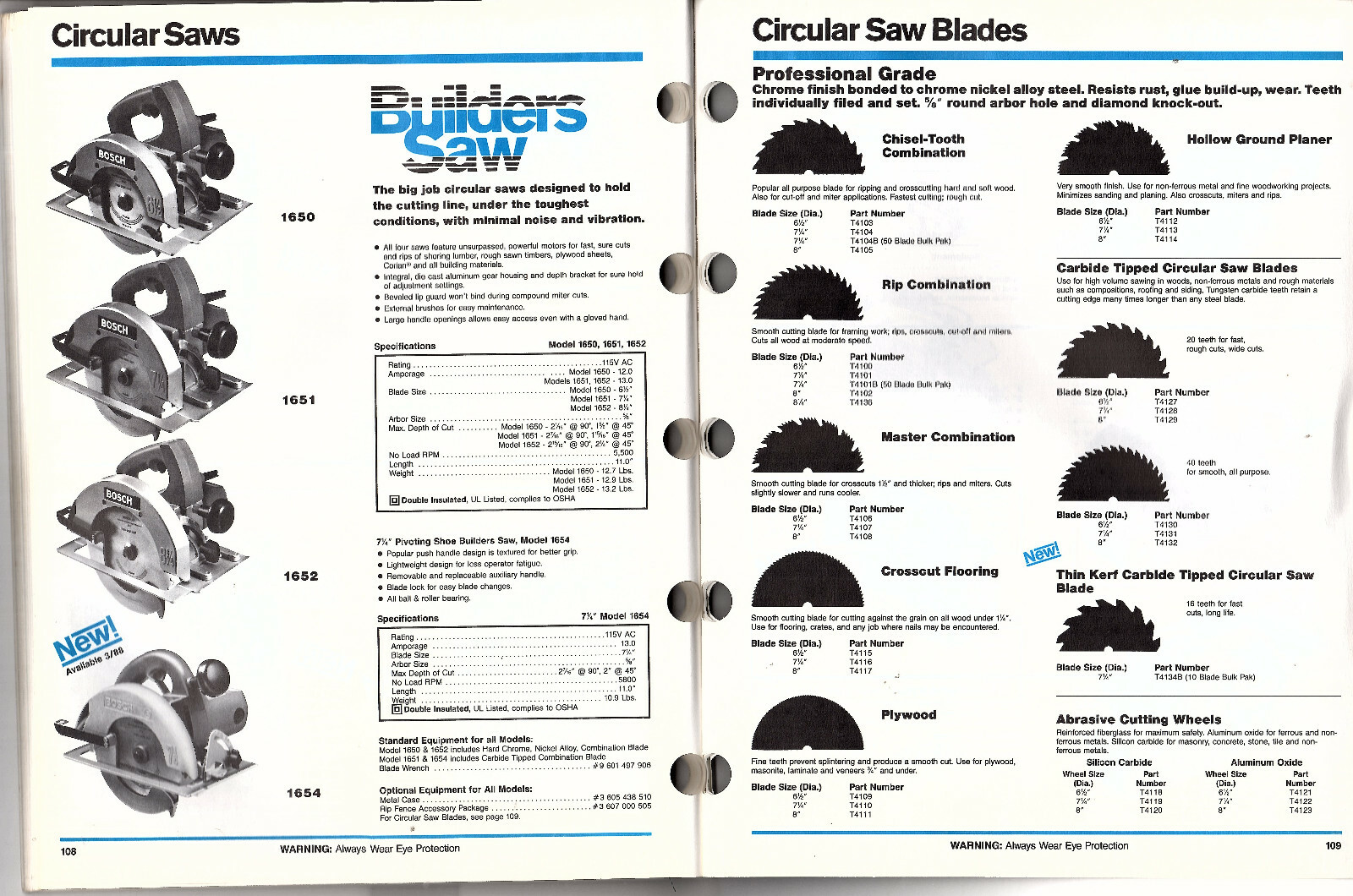 Power Tools Vintage 1987 Catalog Robert Bosch Corp Drills Saws Hammers Routers