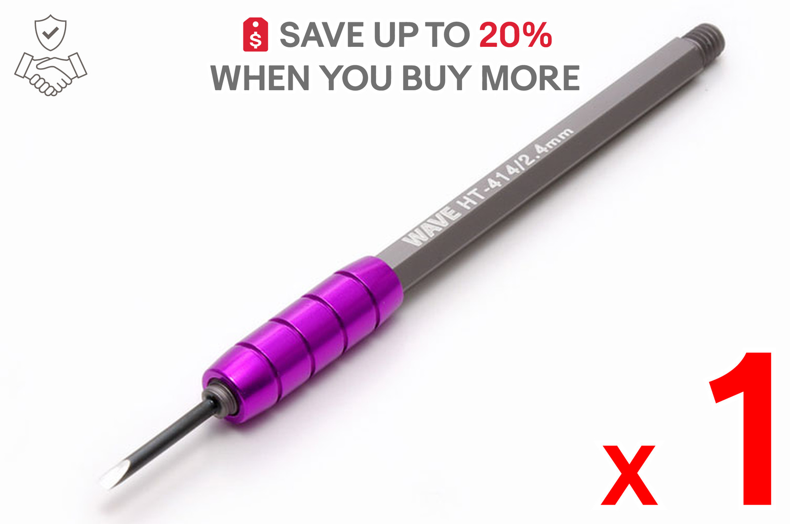 US ONLY x1 Wave HT-414 HG Narrow Wood Carving Chisel Flat 2.4mm