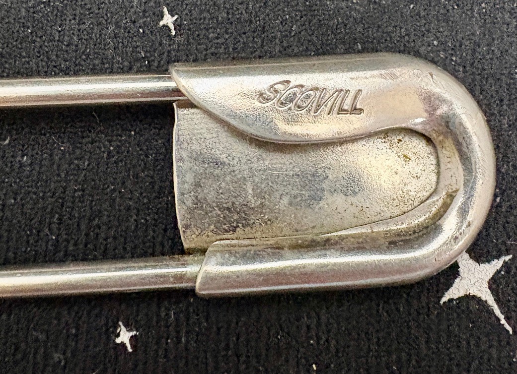 Vintage Large Steel Safety Pins/Key Tag Pins Lot Of 4 3-5″ 1-4″ Risdon,Soovill