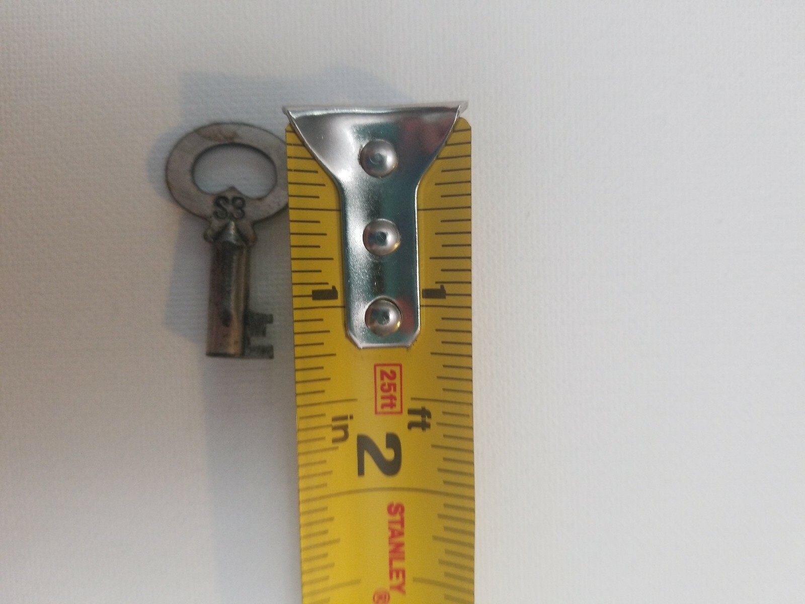 Antique Corbin Cabinet Lock Skeleton Key, New Britian, Conn. #S3