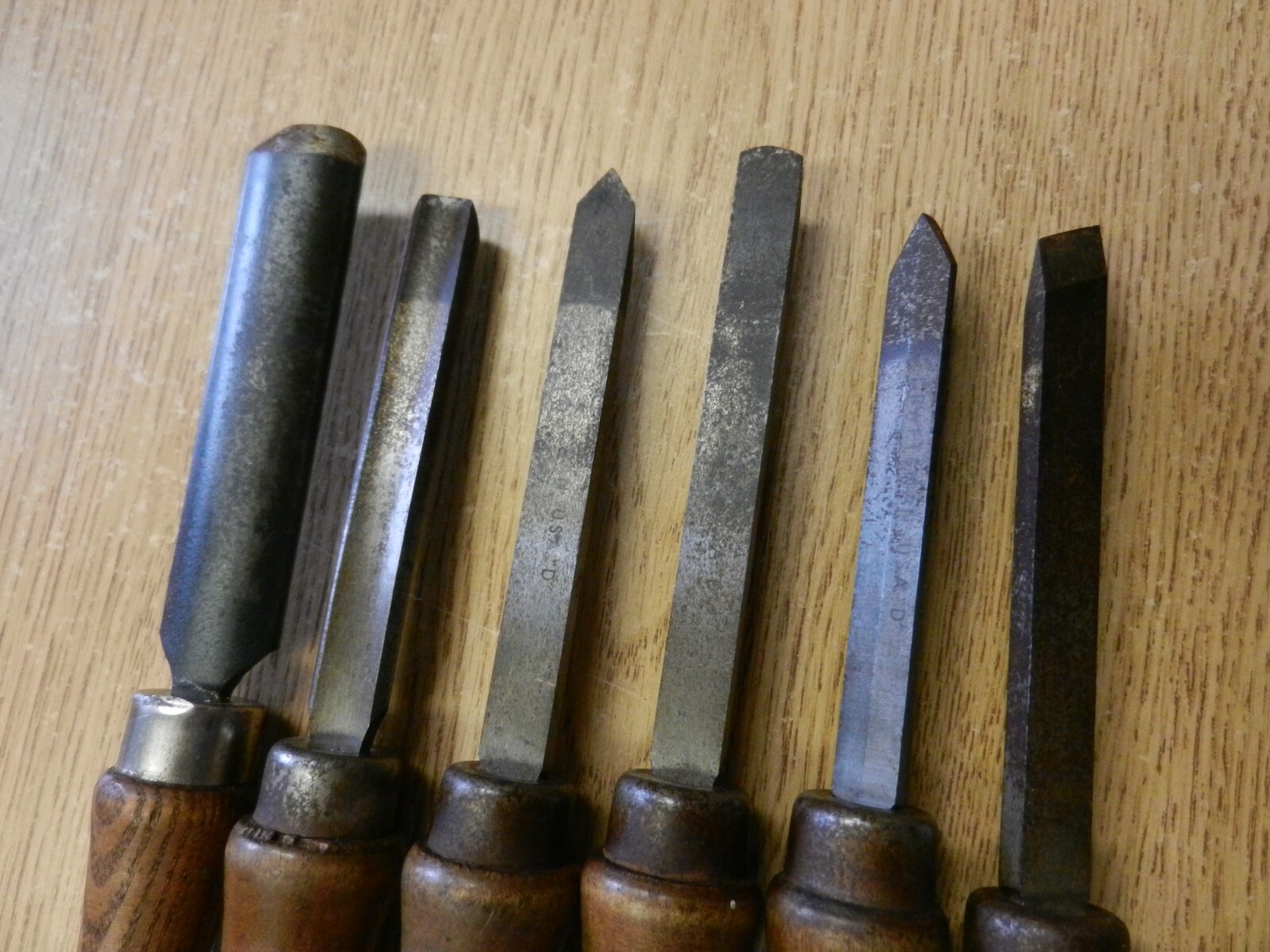 Vintage Craftsman Wood Lathe Chisel Lot Total 6 No.2851/54/56/58/62 & 523 Used