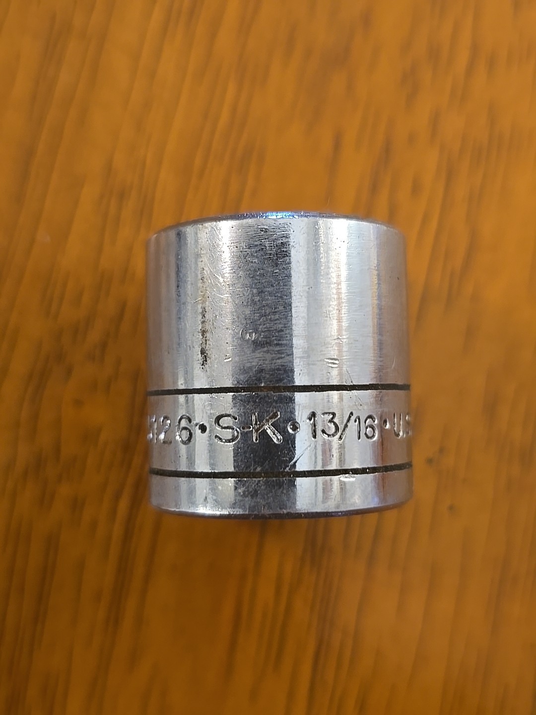 Vintage S-K Wayne USA 3/8″ Drive 13/16″ 12 Point Socket 45126 Made In Usa. R102