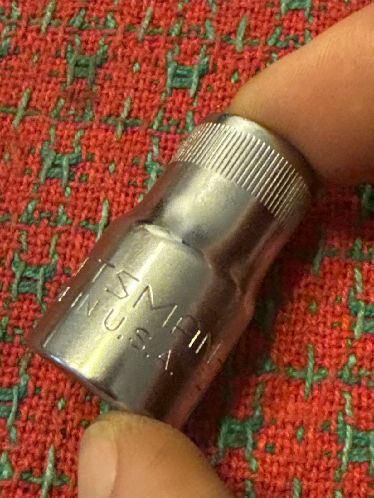 Vintage Craftsman 12mm Socket 6pt 1/2” Drive V 44254 🇺🇸 Top Knurl Excellent