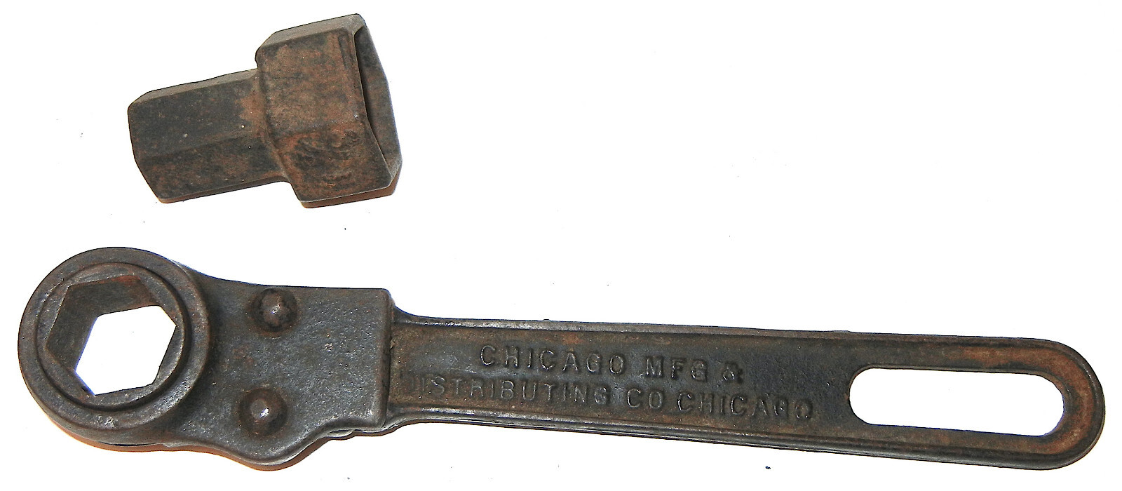 VINTAGE CHICAGO MFG & DISTRIBUTING CO RACHET & SOCKET PAT. 1914