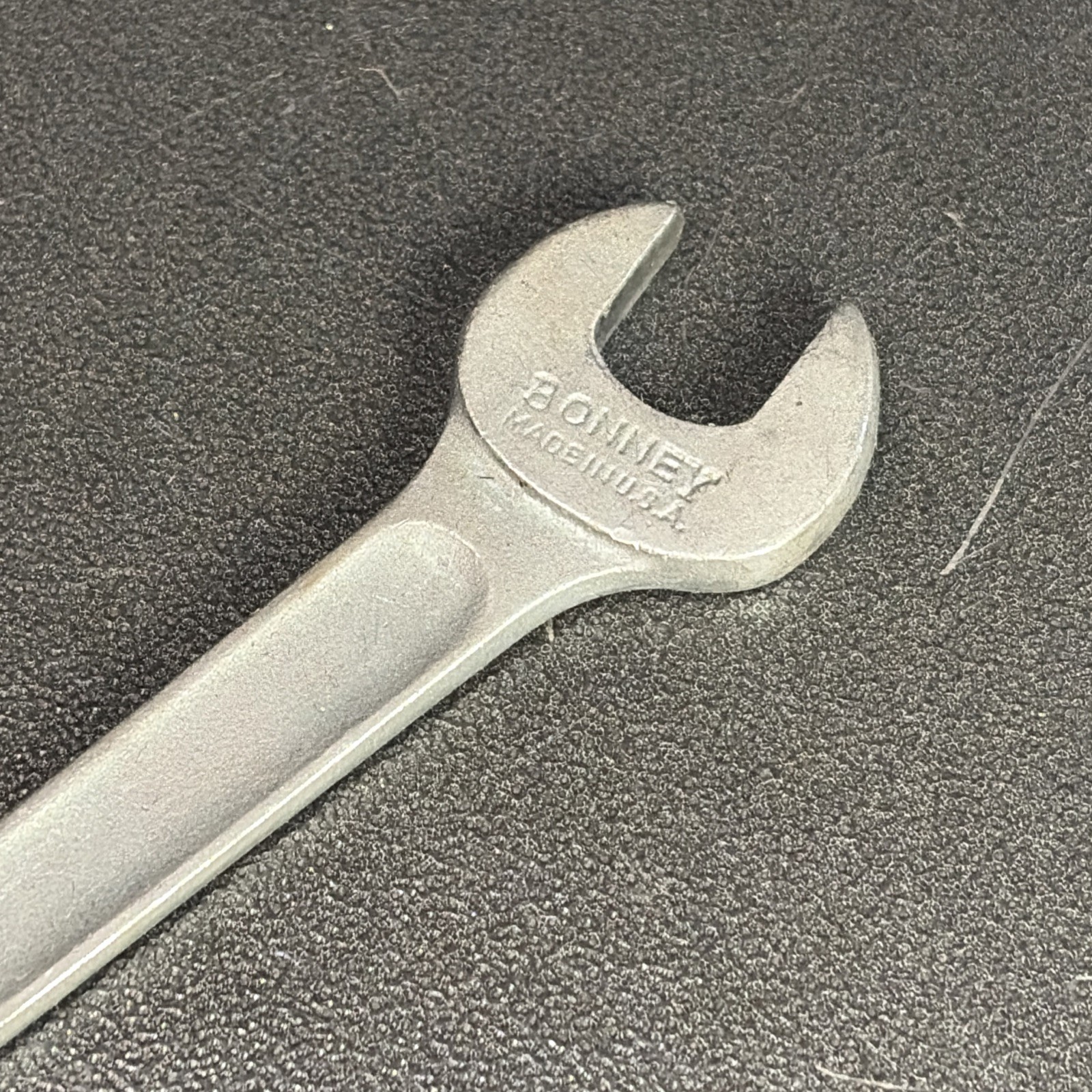 Vtg Bonney Tool Wrench Open End Combo Wrench 3/8 7/16 Forged 3723