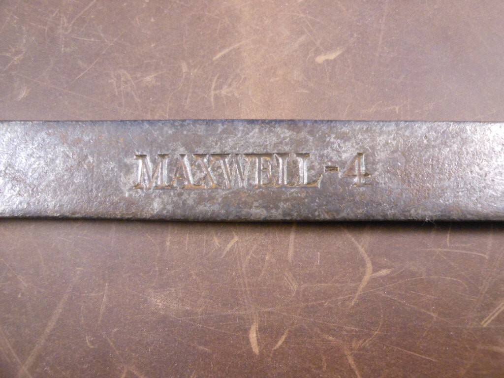 Vtg MAXWELL #4 Double Open End Wrench Motor Coach Car Repair Tool Kit Wrench