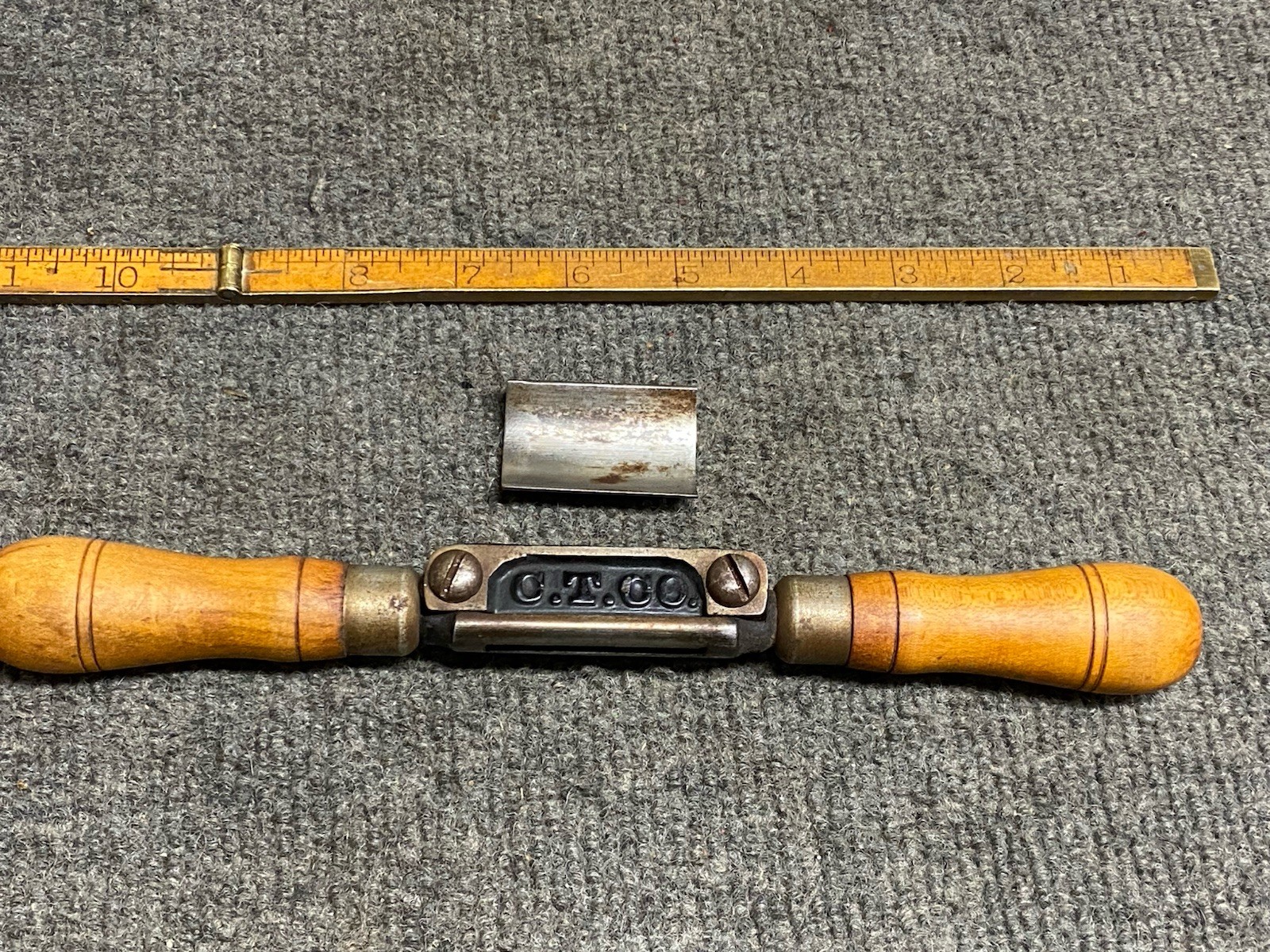 CINCINNATI TOOL CO. ( C. T. CO. ) ROUND CIGAR CYLINDER SPOKE SHAVE