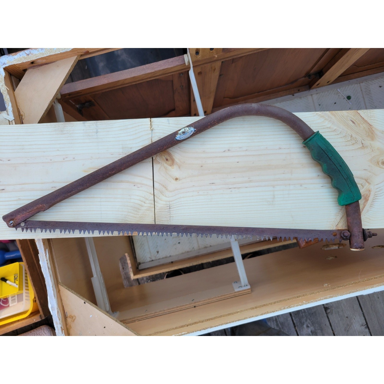 Vintage Pennsylvania Metal Hand Bow Saw 20″ Frame -Yard, Pruning, Camping USA