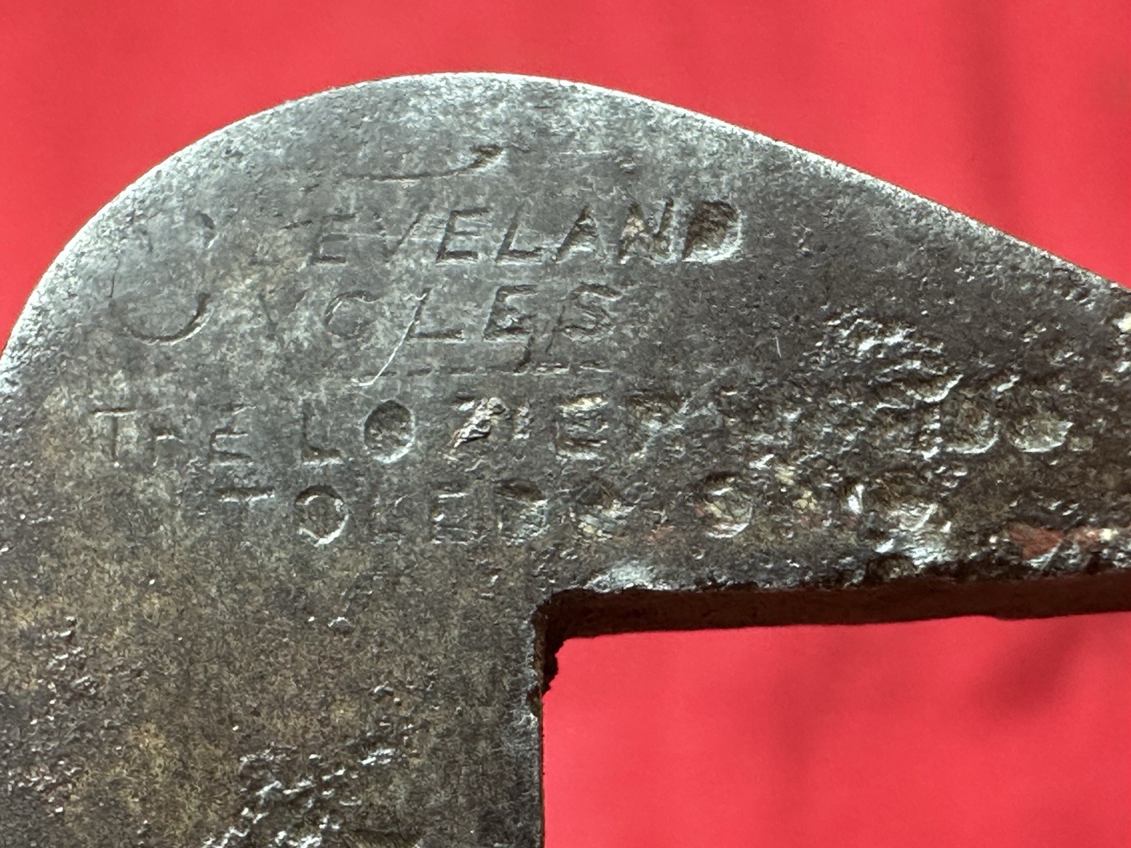 OLD ANTIQUE CLEVELAND CYCLES TOLEDO OHIO BICYCLE MONKEY WRENCH WAKEFIELD TYPE