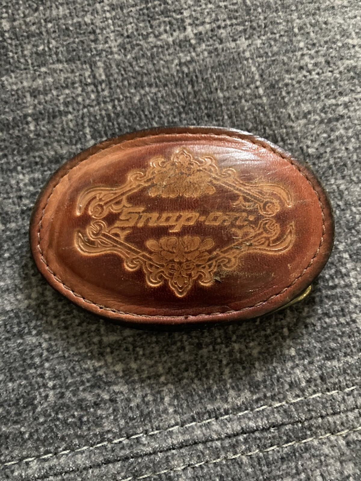 Snap-on Tools Leather Belt Buckle