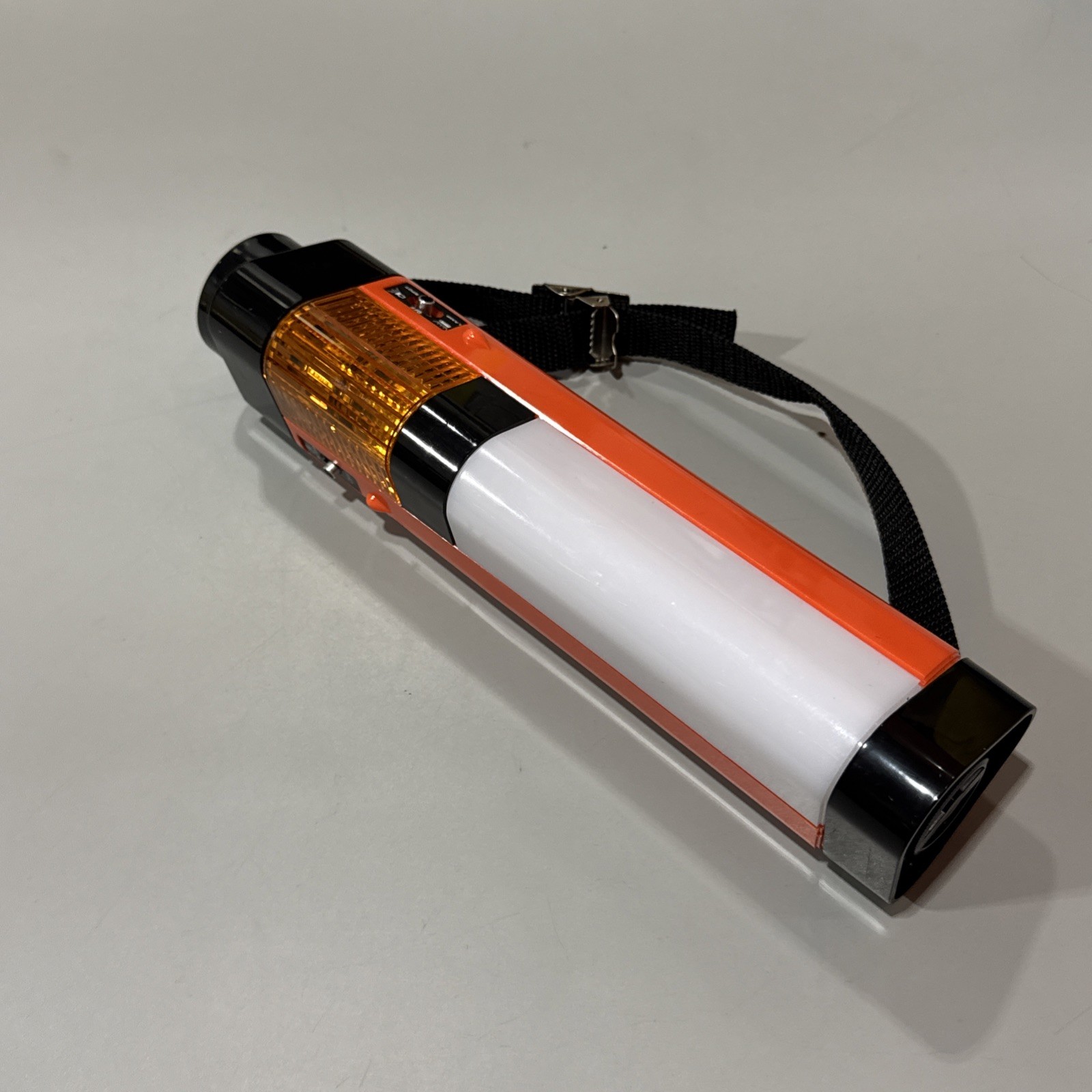 Vintage 1986 KRON Safety Flashlight Lamp Blinker Portable 10.25″ Hong Kong