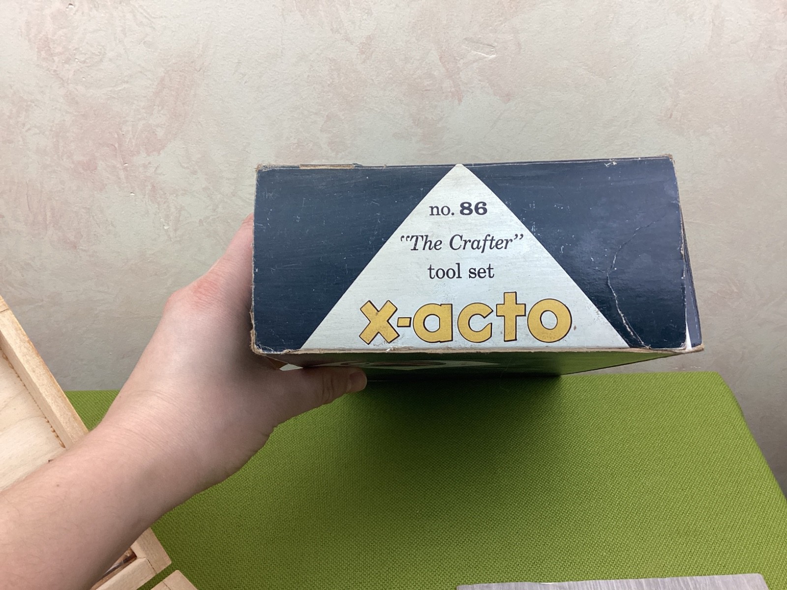 1971 X-Acto No. 86 The Crafter Hobby Tool Chest Wooden Original Box Extra Tools