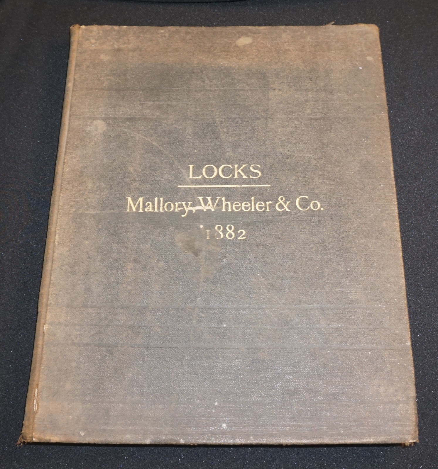 Mallory Wheeler & Co LOCKS 1882 Hardcover Catalog/Locksmith/Vintage Hardware