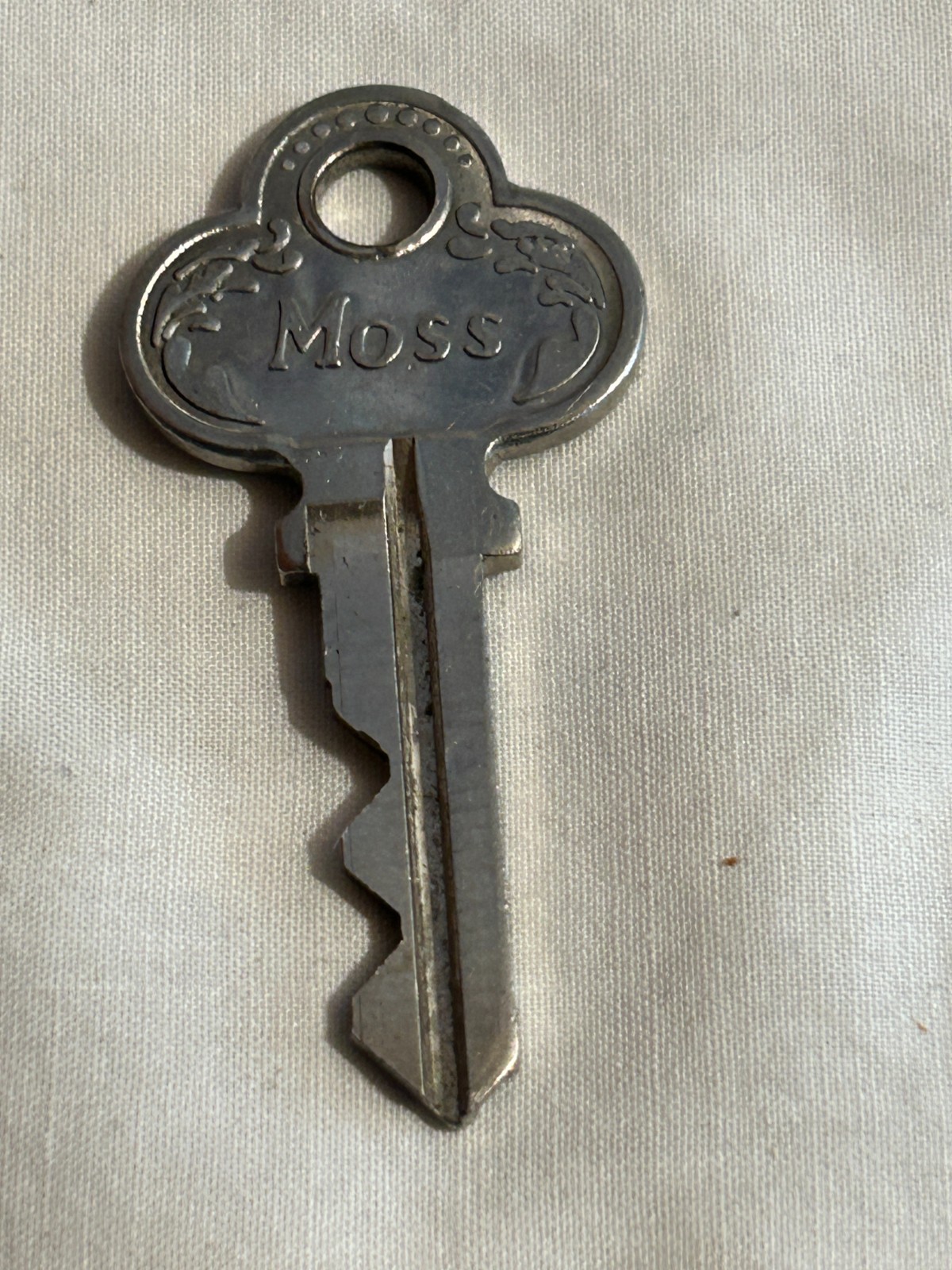 vintage Moss branded key for furniture like desks, trunks, or cabinets M-684