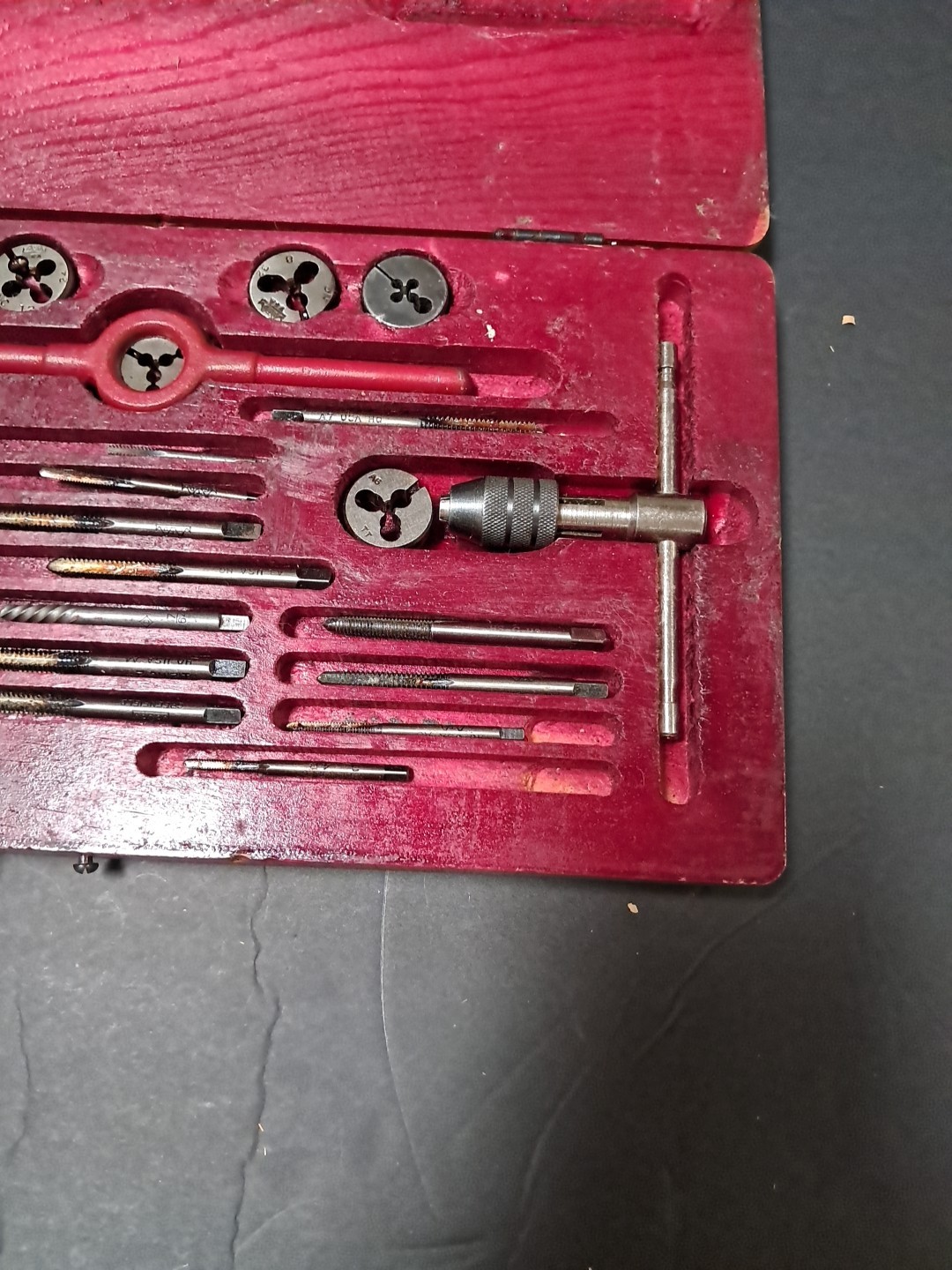 GTD Greenfield Tap & Die Bolt Set No. 0 U.S. Navy Machinist Hand Tools Shop Case