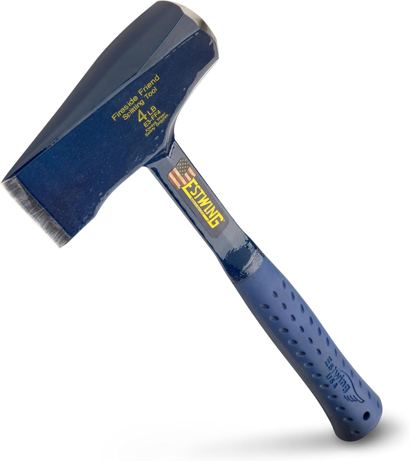Fireside Friend 14″ Leather Wood Splitting Maul with Steel Construction