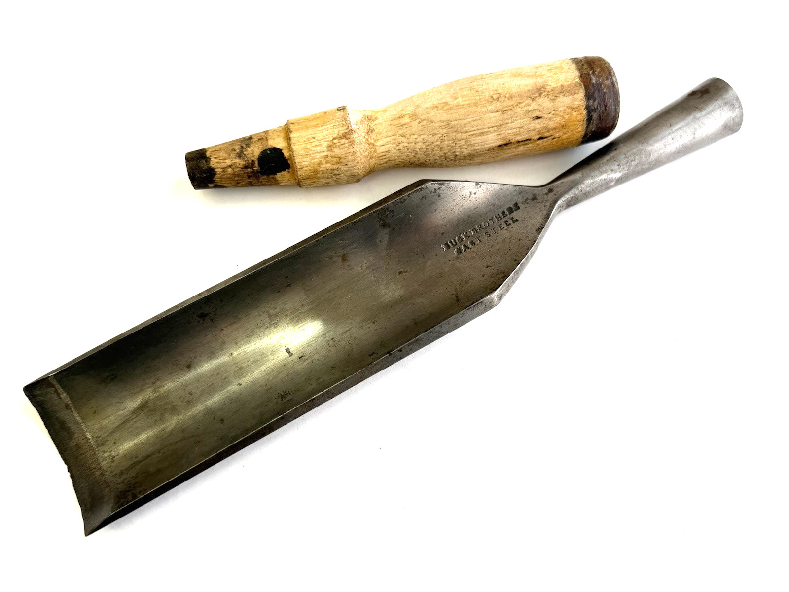 Vintage Woodworking Chisel Gouge BUCK BROTHERS CAST STEEL 2”