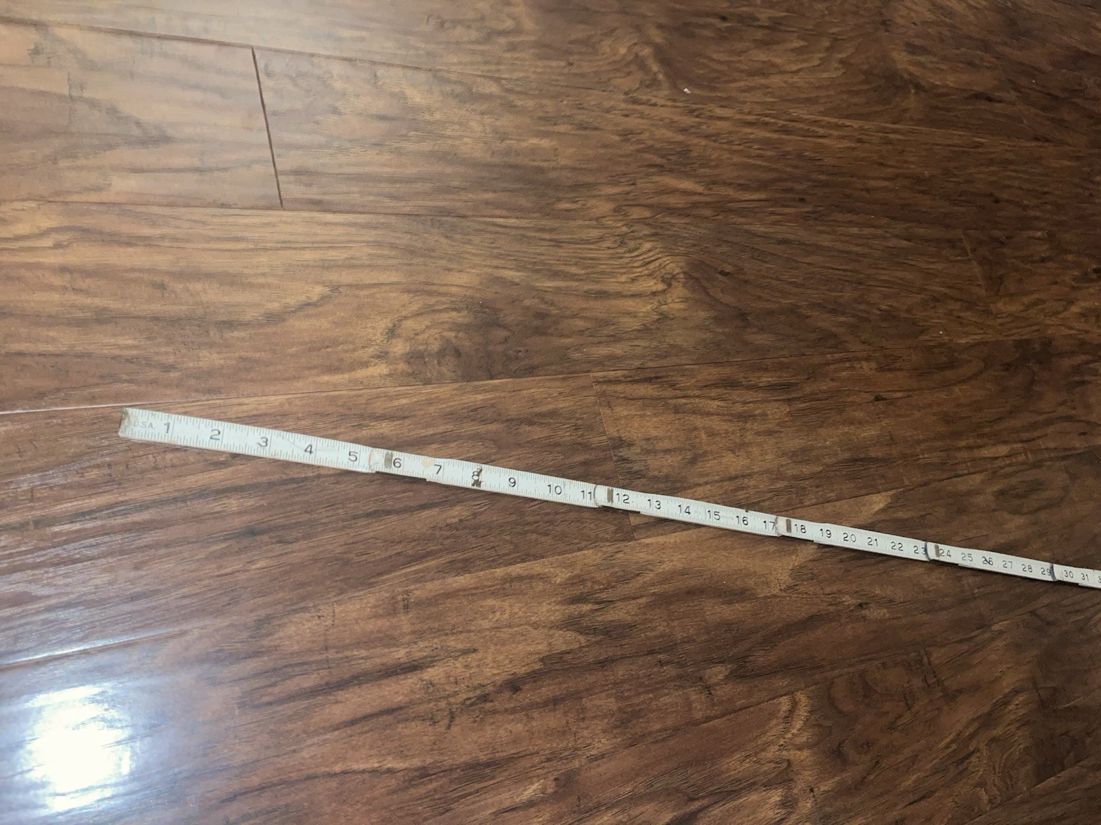 Vintage Lufkin Folding Rule No. 460 6-Ft Ruler Wood Metal Made in USA Vintage