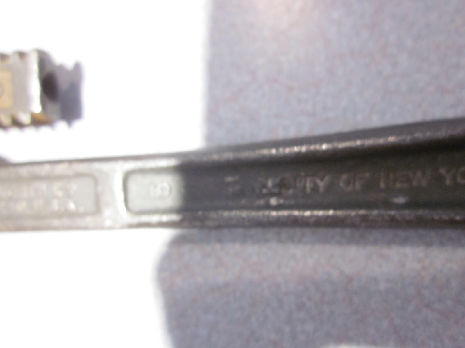 VINTAGE WALCO WRENCH CITY OF NEW YORK TOOL TRANSIT SUBWAY POLICE FIRE DEPARTMENT