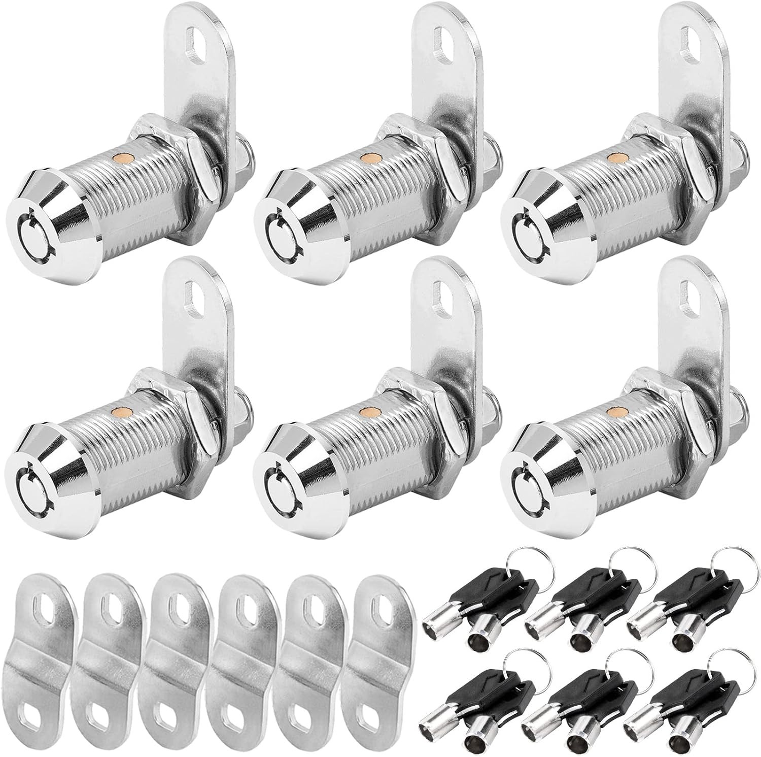 Cam Lock RV Storage Locks Keyed Alike, 1-1/8″ Fits on 7/8″ Max Door Thickness, R