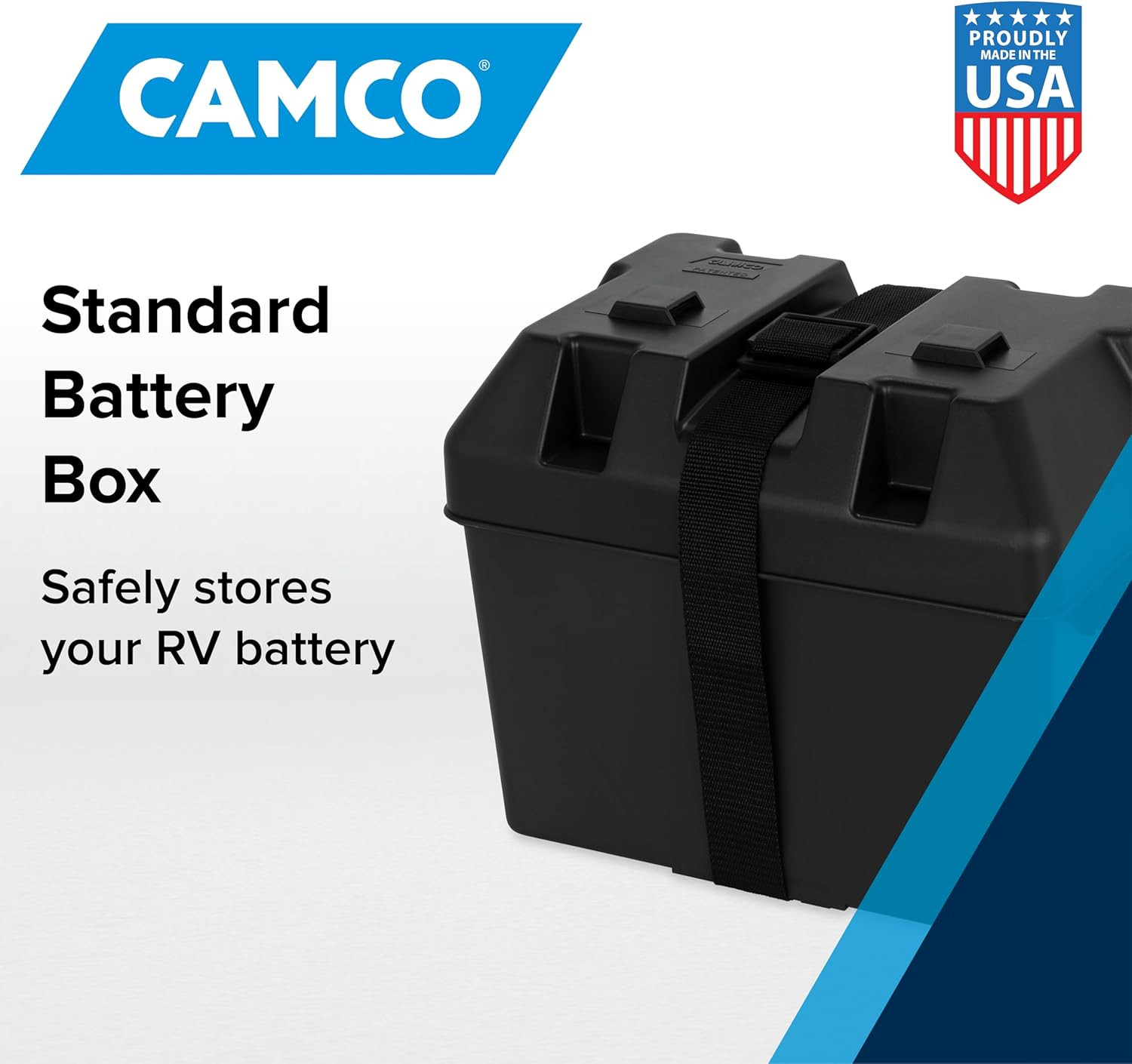 Large Battery Box with Straps and Hardware – Group 27, 30, 31 |Safely Stores RV,