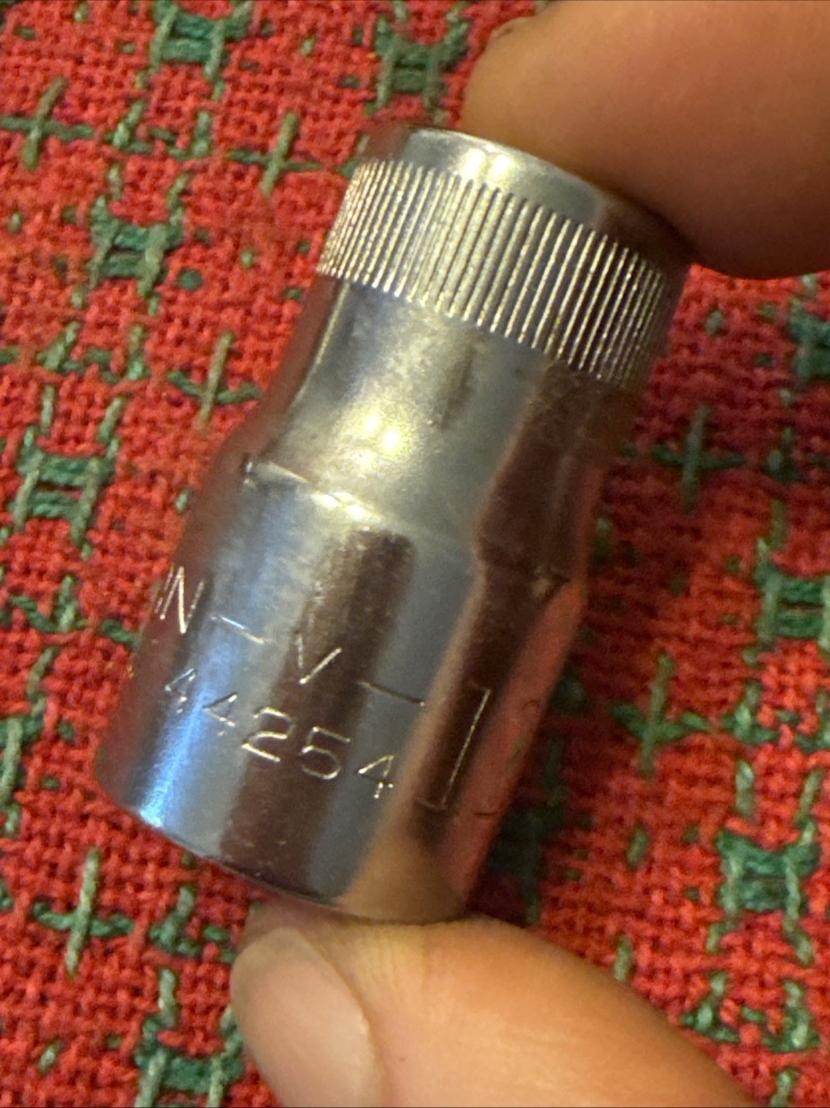 Vintage Craftsman 12mm Socket 6pt 1/2” Drive V 44254 🇺🇸 Top Knurl Excellent