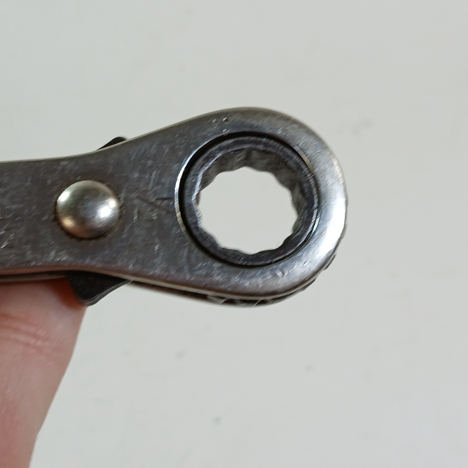 Vintage Central Forge CF Model No 862 9/16 1/2 Double End Box Ratchet Wrench
