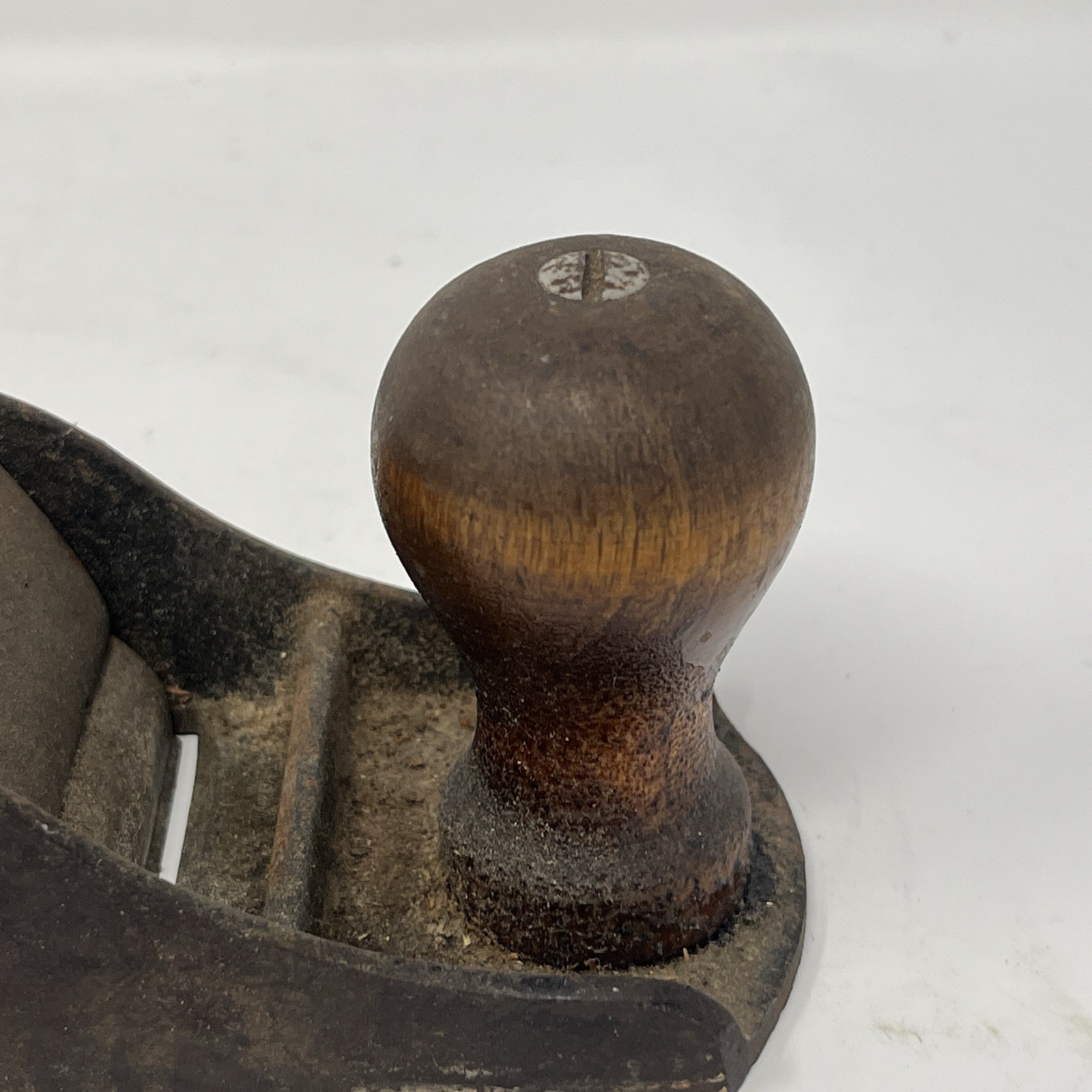 Antique Vintage Made In USA Flat Bottom Wood Plane Hand Tool 10” Long Unmarked