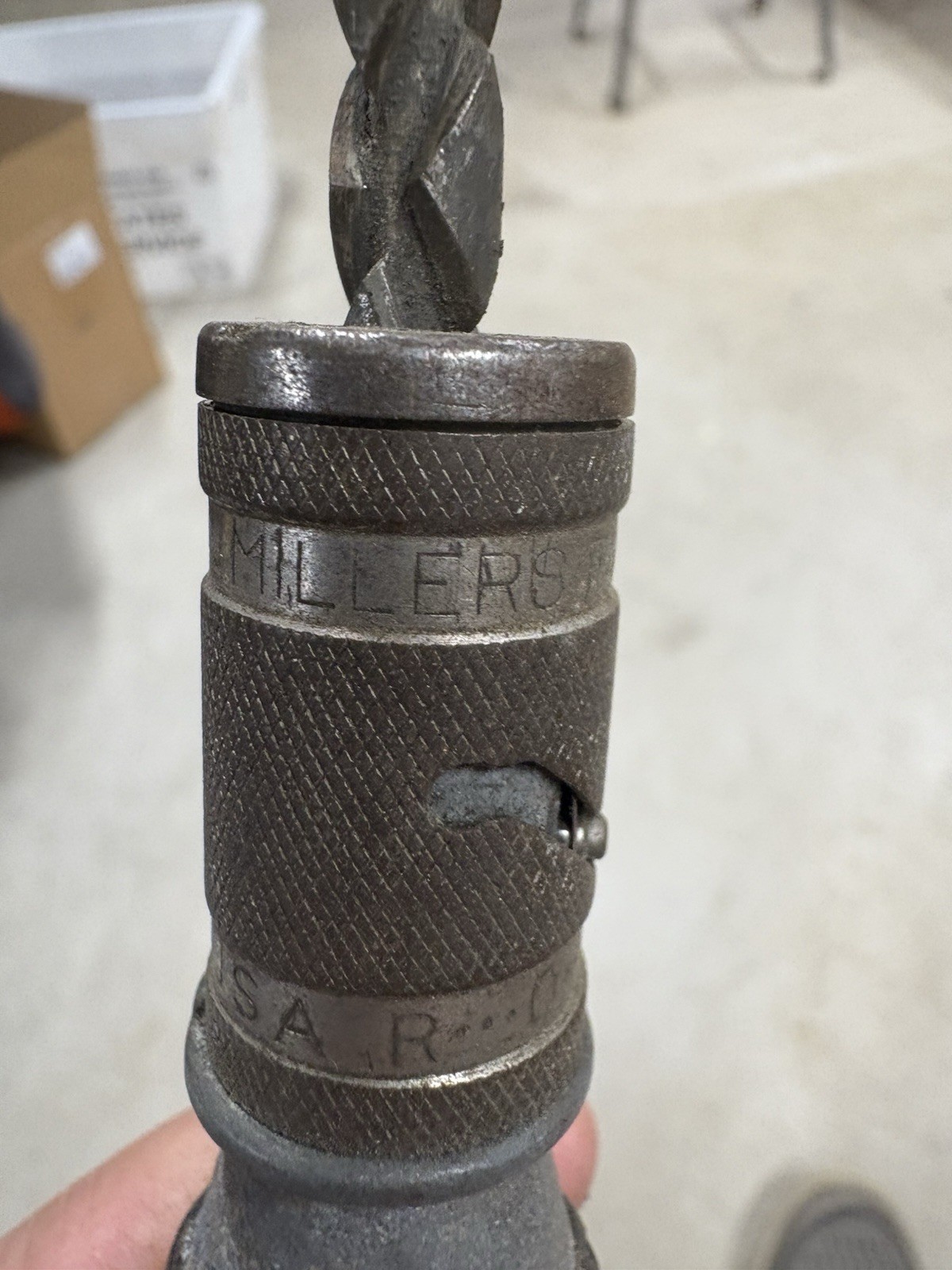 Millers Falls Co Vintage Original Push Drill w/ Bit Holder Attachment No. 2