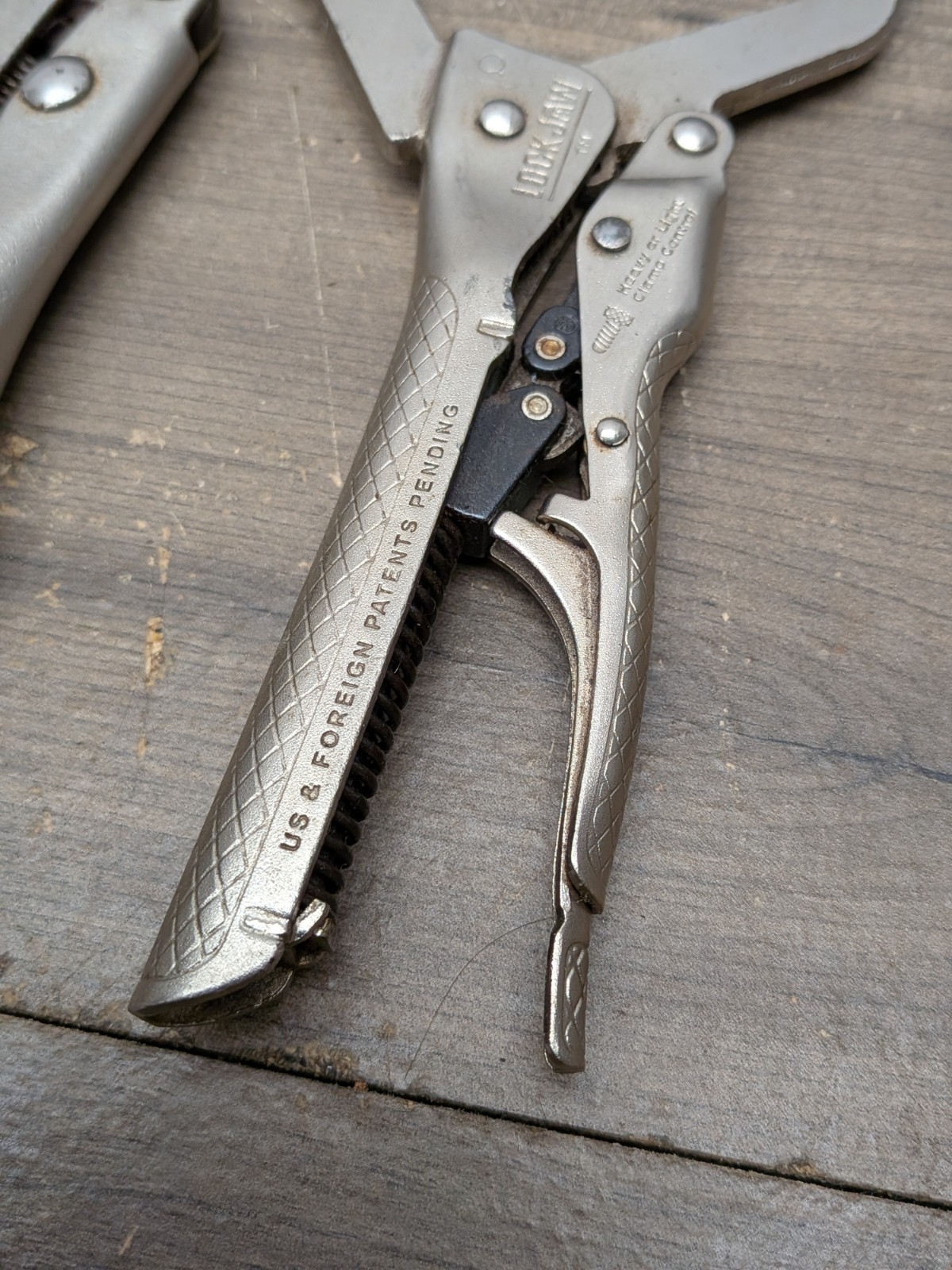 VINTAGE PETERSEN VISE GRIPS 4LN, 6LN, LOCKING PLIERS, WIZARD HR1206 USA, 5PC