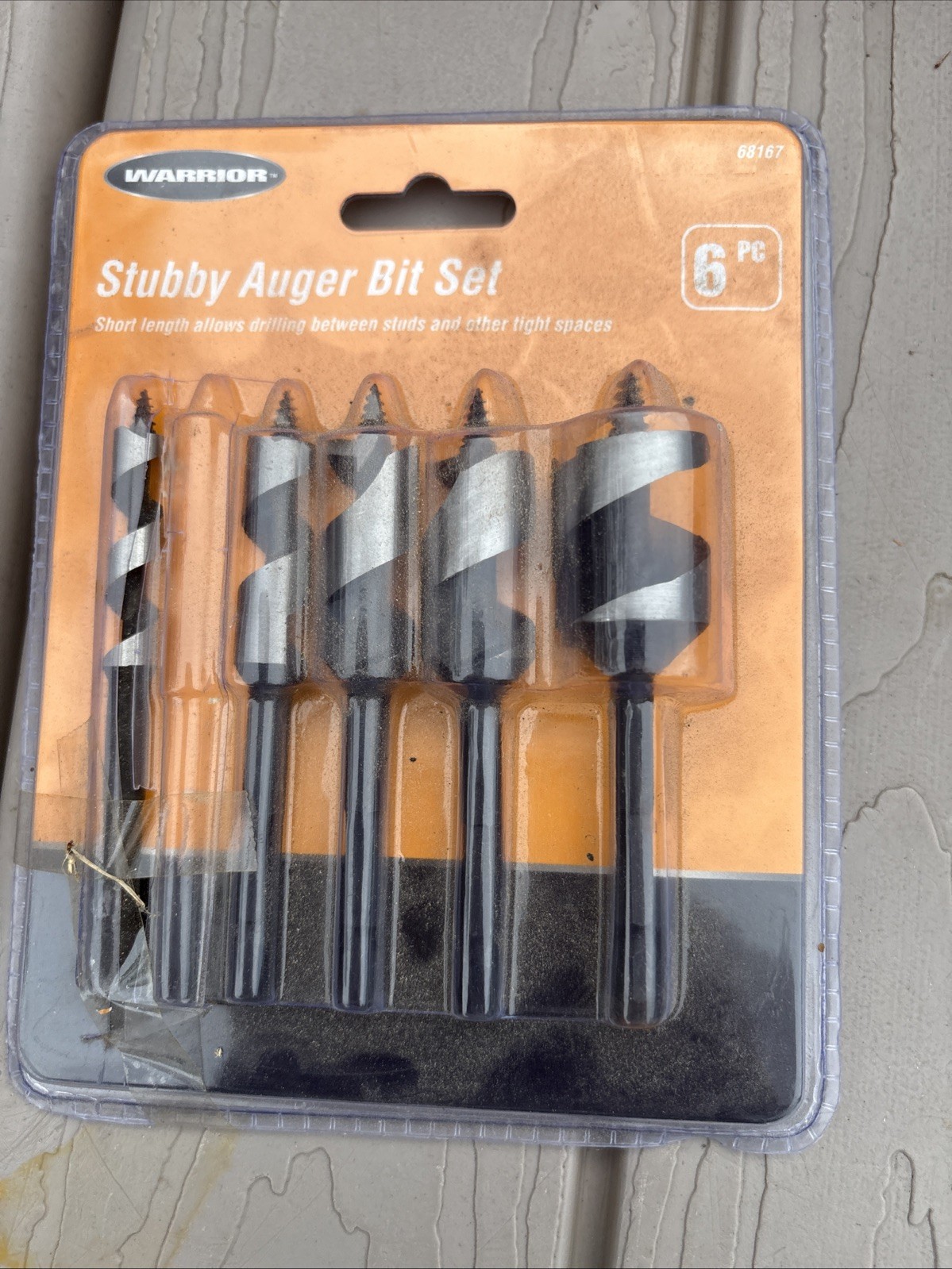Auger Bit Set 5 Pieces 1/4 1/2 5/8 3/4 1 Inch