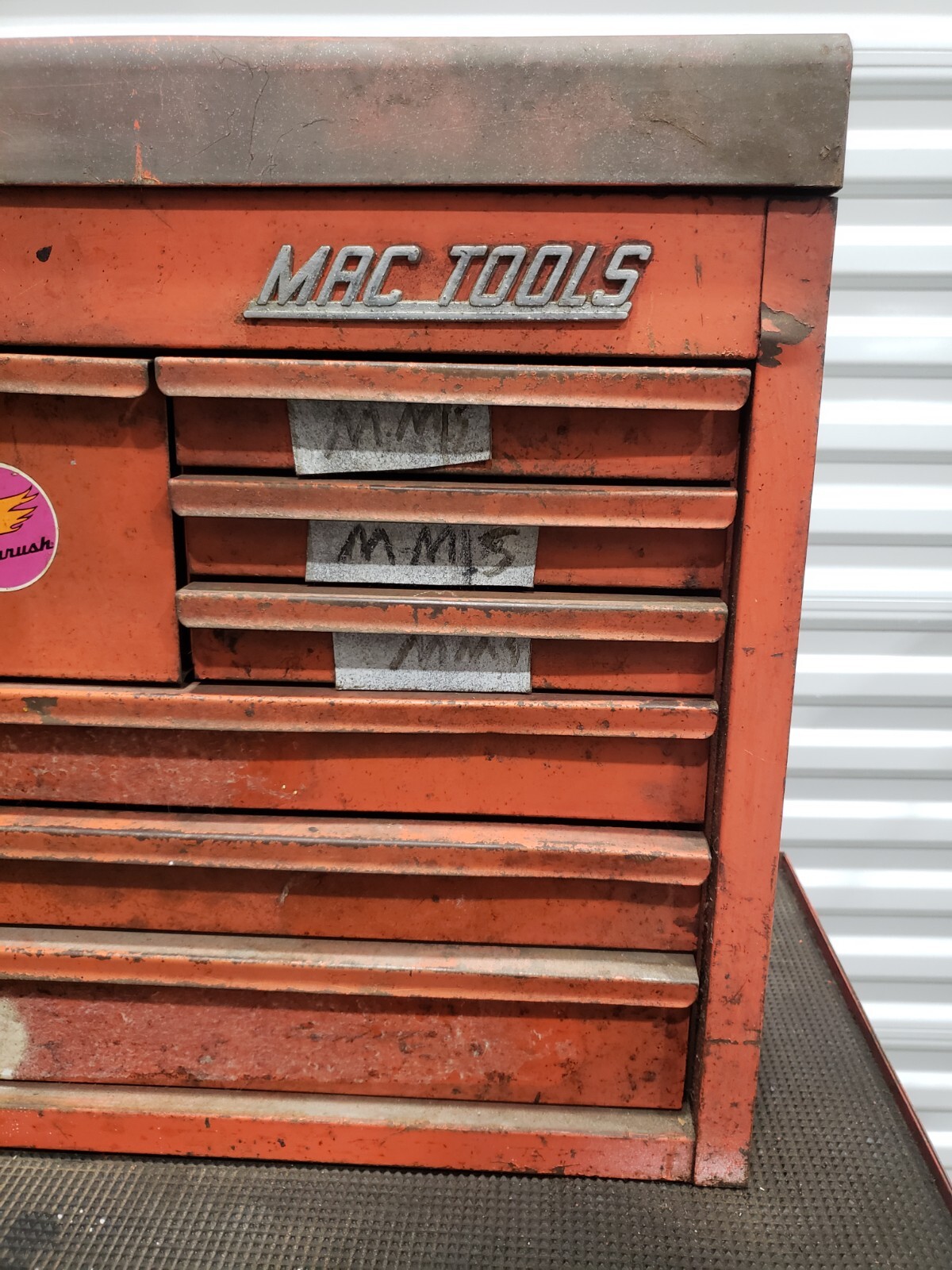 Vintage Mac Tools and Matco Tool Chests – Two Piece Set – 17 Drawers Total