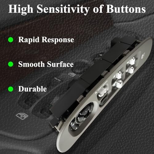 56049805AB Master Power Fits for 2002-2009 Dodge Window Switch & Khaki Bezel