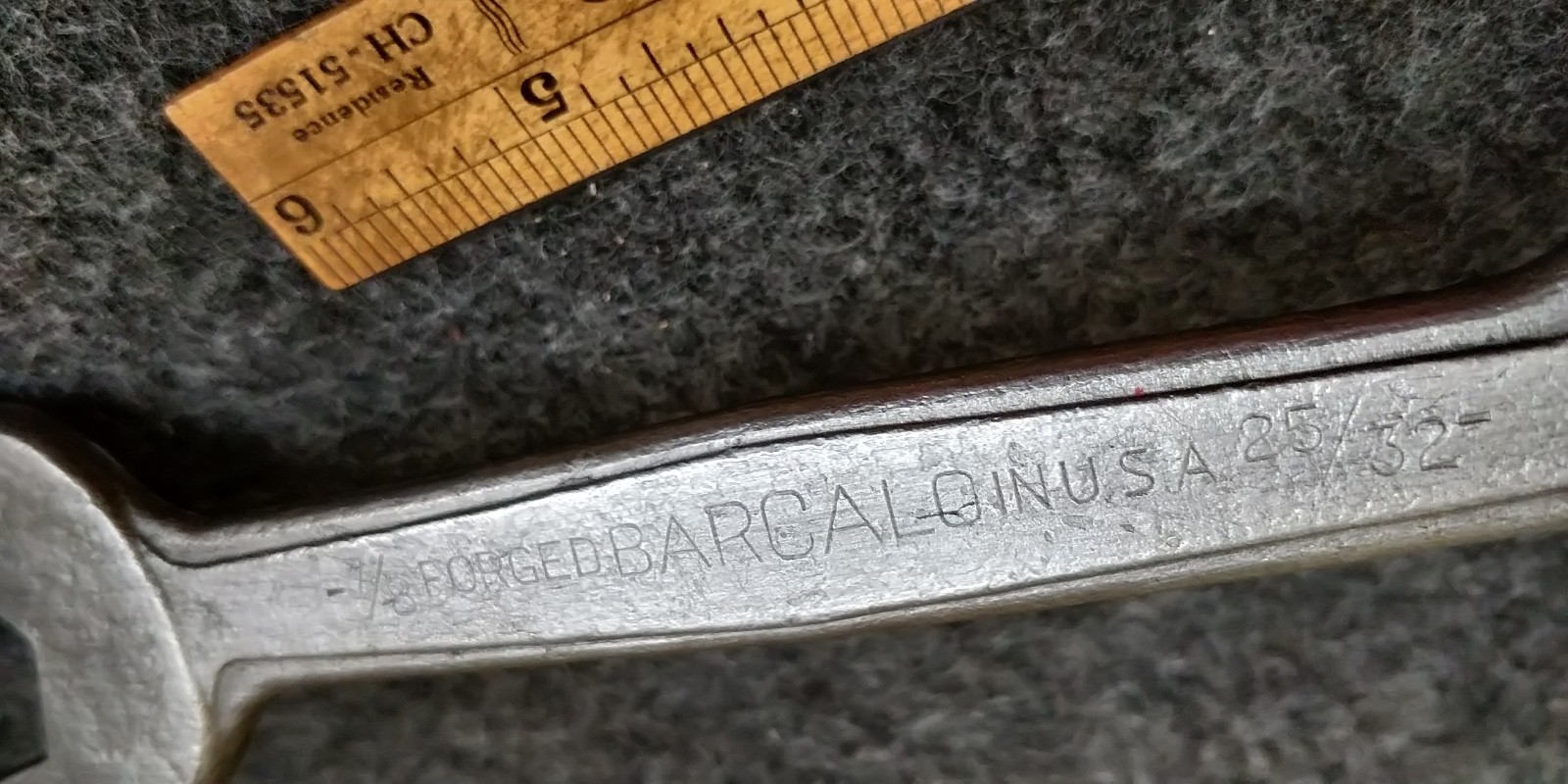 Vintage Barcalo 7/8″ x 25/32″ Double Open End Wrench Made in USA 1937-1945