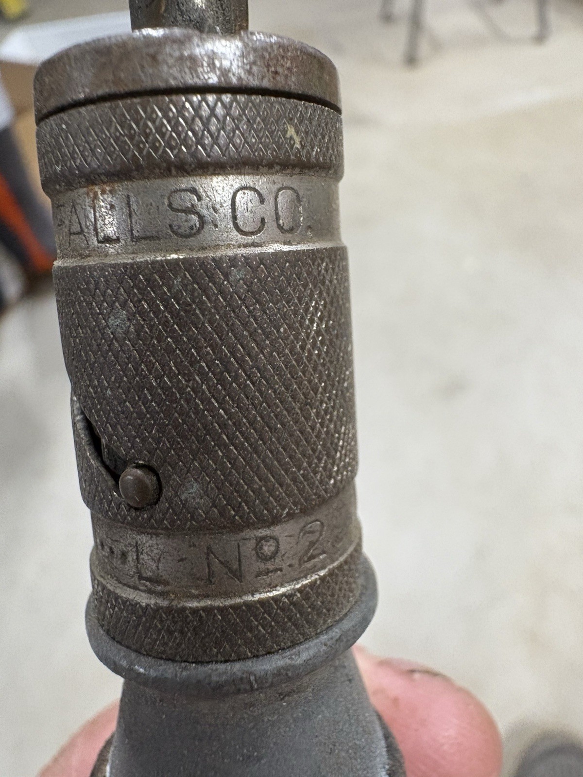 Millers Falls Co Vintage Original Push Drill w/ Bit Holder Attachment No. 2