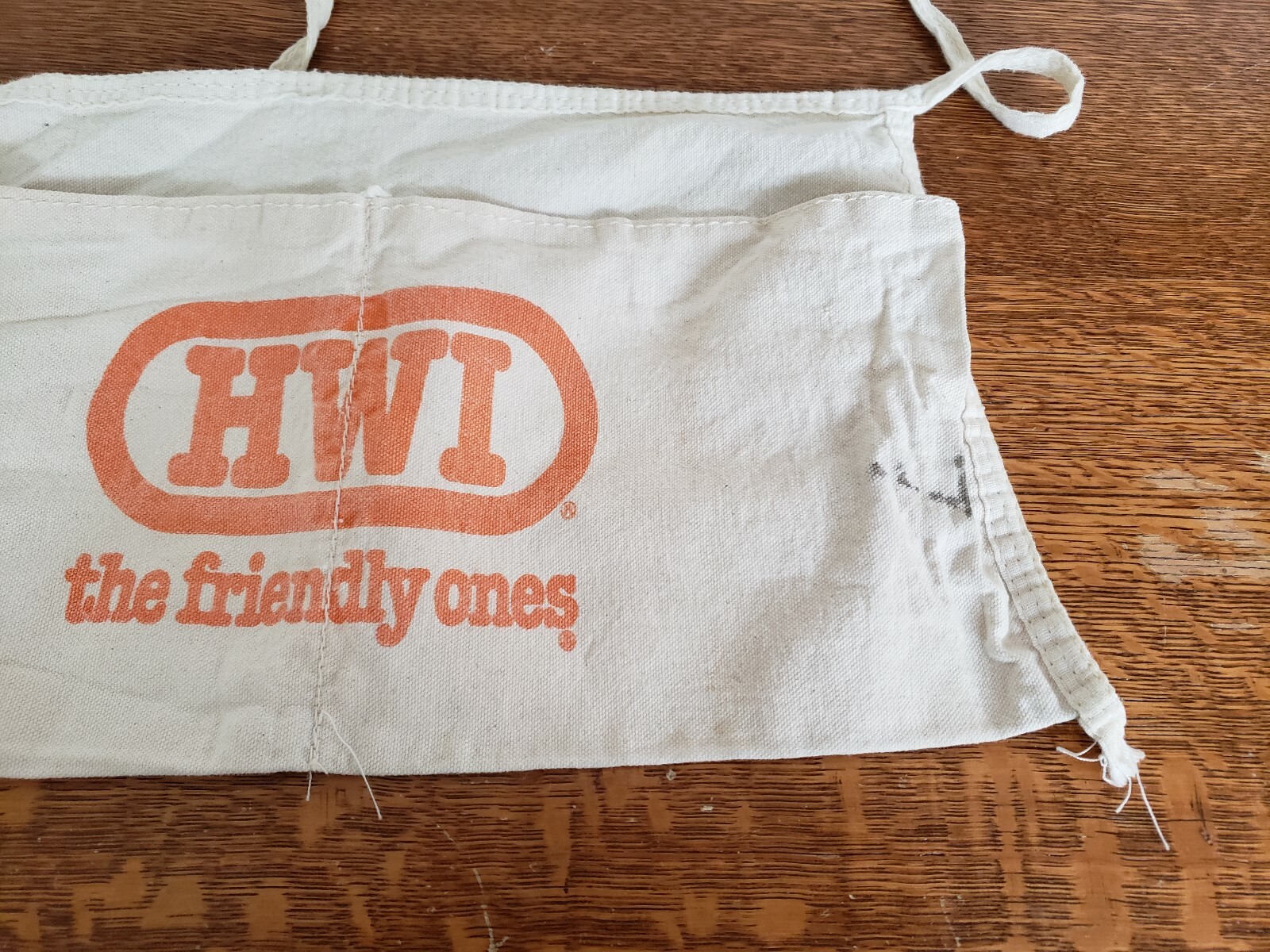 Vintage Carpenter Nail Tool HWI Apron Pouch Advertising l Lumber Woodworking