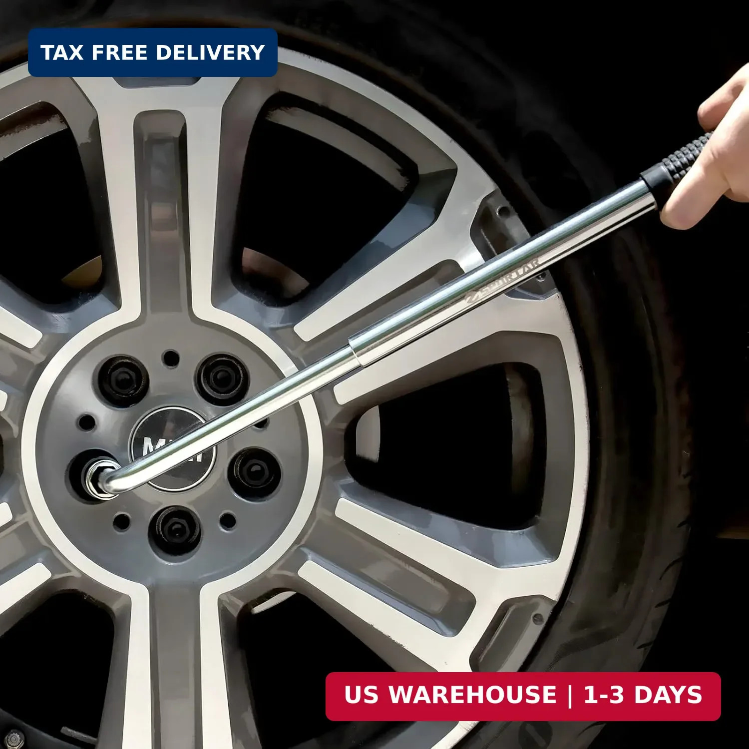 Telescoping Lug Wrench Extendable Wheel Brace Lug Nut Wrenchs Tire Repai