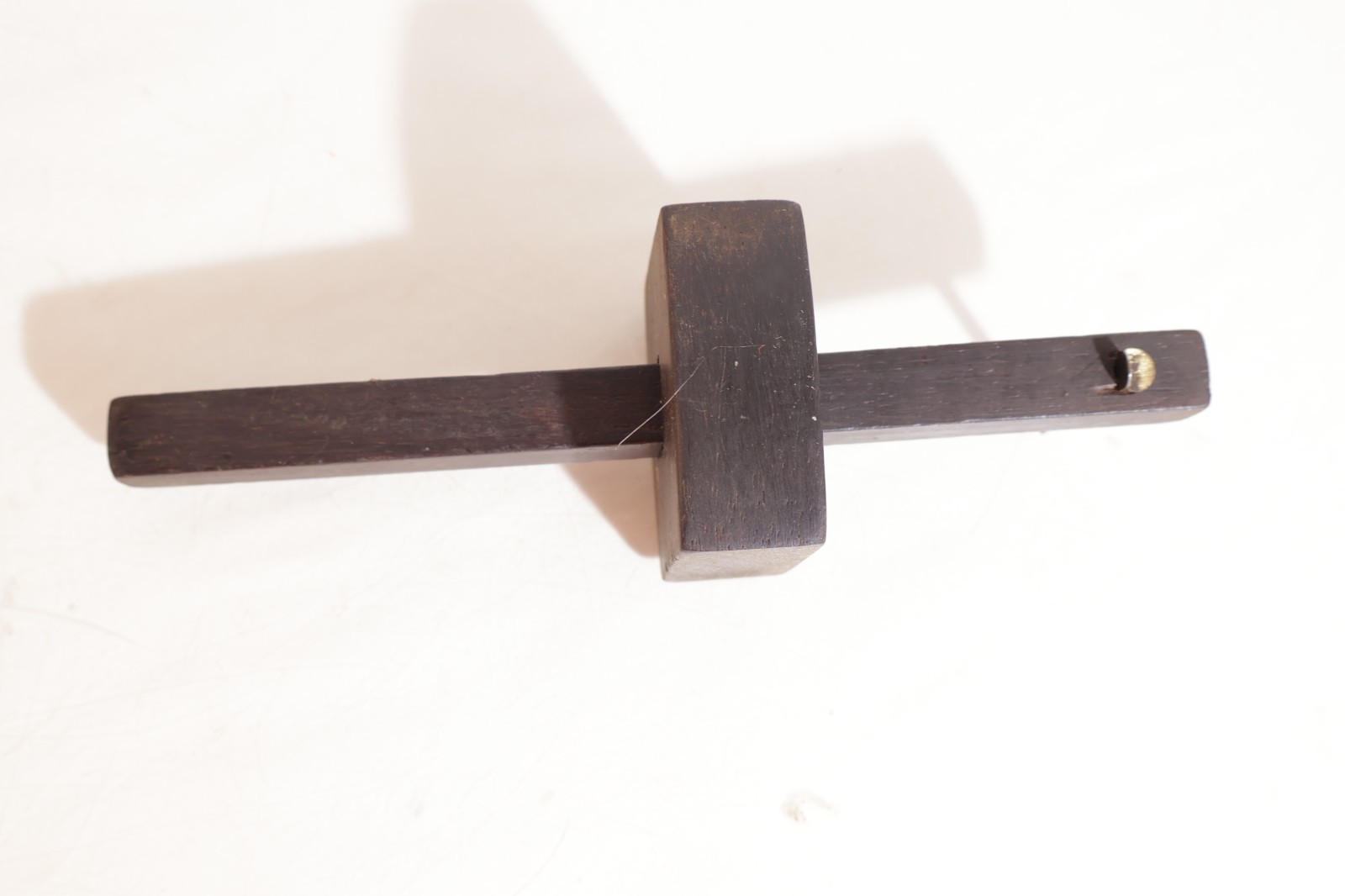 NICE MORTISE MARKING GAUGE ROSEWOOD ? 8 iNCHES GOOD CONDITION MUST SEE 253 tag 2
