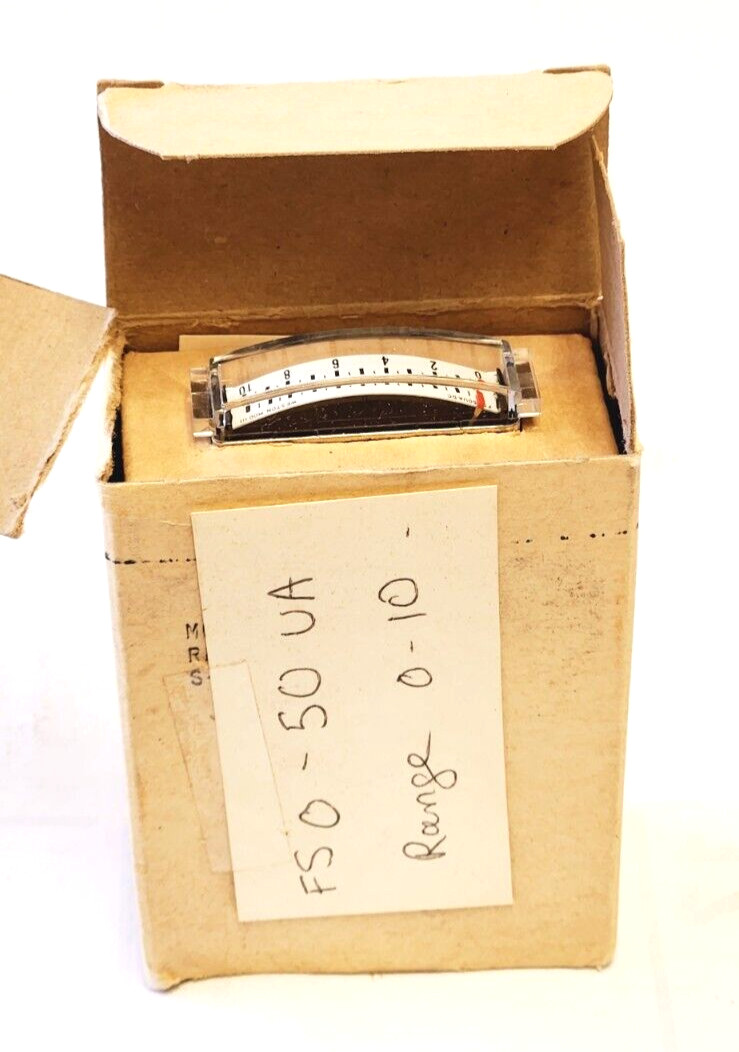 WESTON MODEL 111, 0-10 FS0-50 UA PANEL METER (NEW)